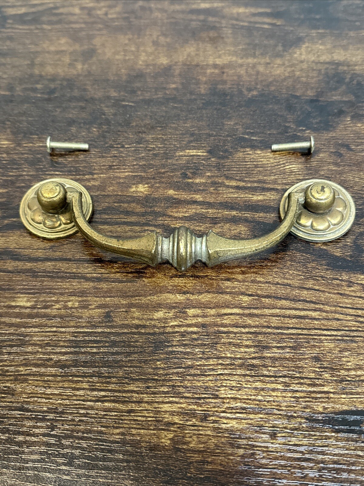 Drexel Esperanto Drawer Pull Tall Dresser Brass Vintage Drop Bail MCM Handle