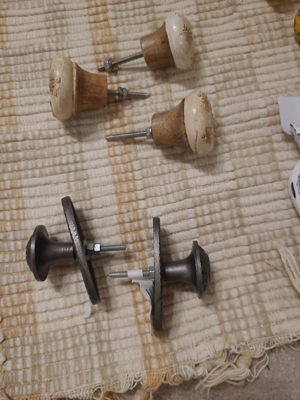 Antique Door Knobs, Drawer Pulls, and Miscellaneous Hardware Set