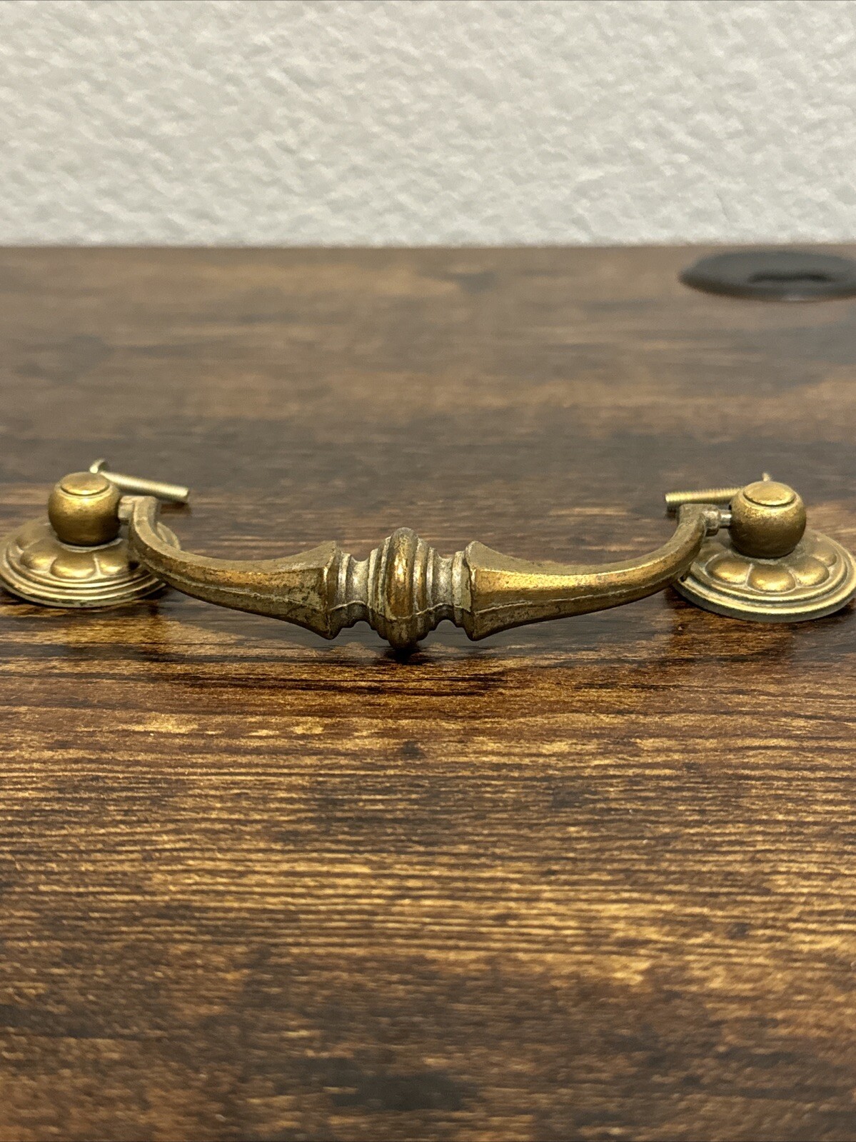 Drexel Esperanto Drawer Pull Tall Dresser Brass Vintage Drop Bail MCM Handle