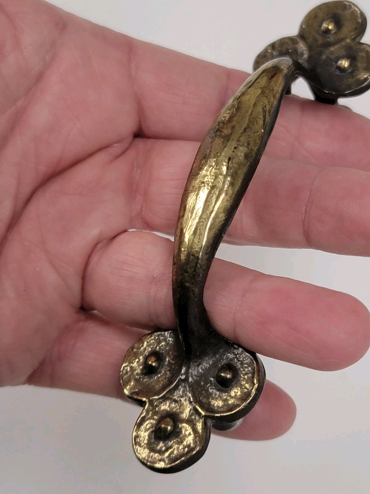 VTG Lot/6 Keeler Brass Co KBC N11353 Cabinet Drawer Pull/Handle BRUTALIST/MCM
