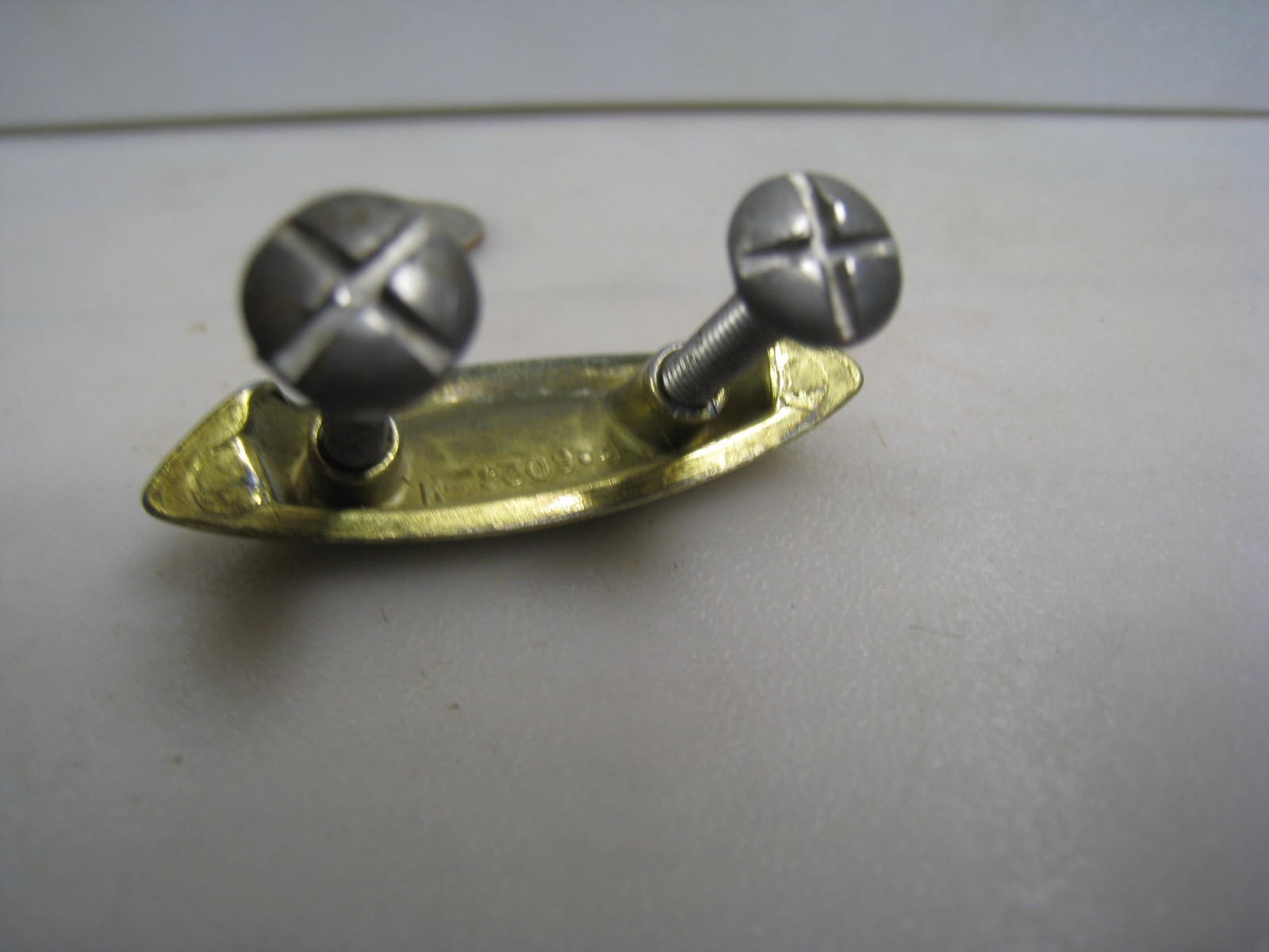 VINTAGE MID CENURY ORNATE BRASS 2″ DRAWER PULL HARDWARE DOOR HANDLES DRAWER