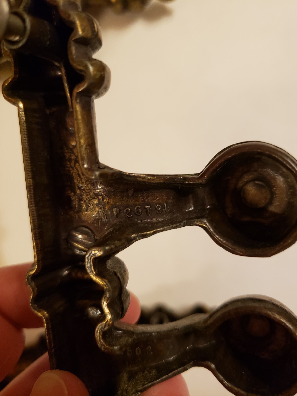 8 VTG Belwith Spindle Brass Drawer Pulls w/ Finger Cups 4″ Post Mounts 6″Long