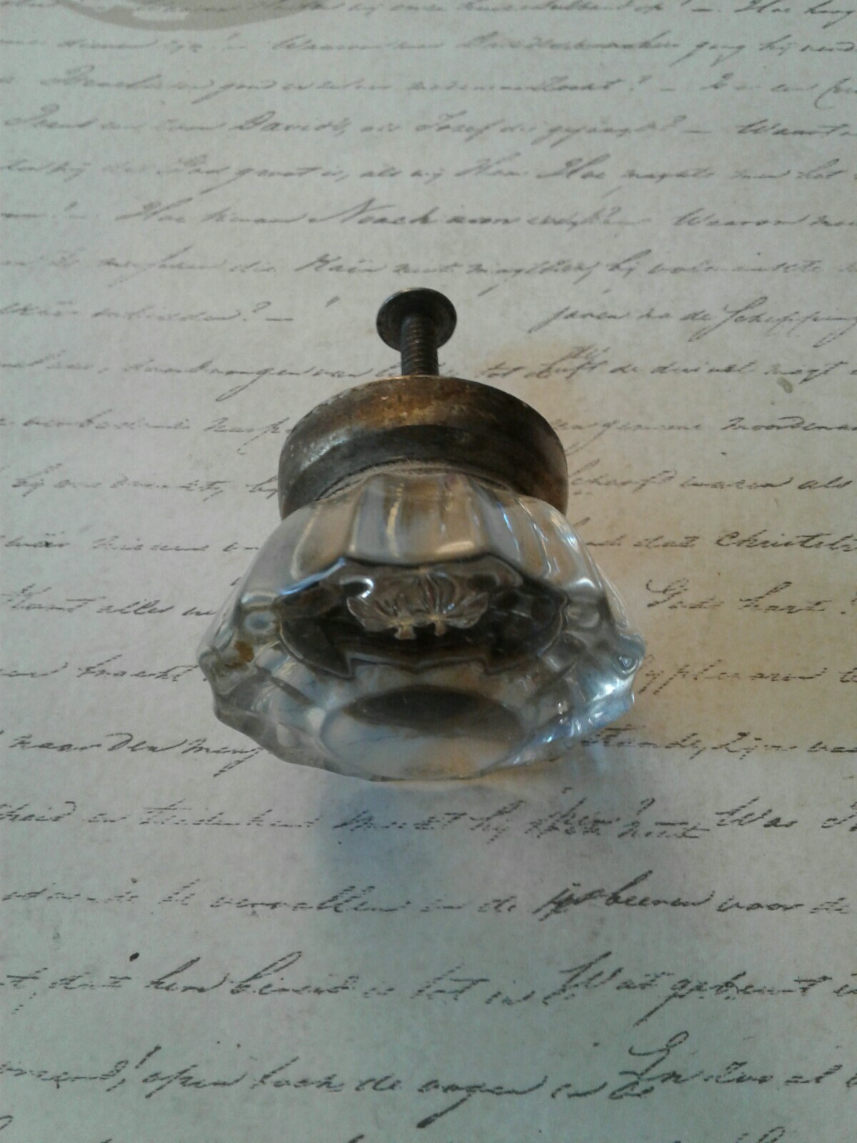 Vintage Antique Drawer Handle Crystal Glass Cabinets Door Knobe