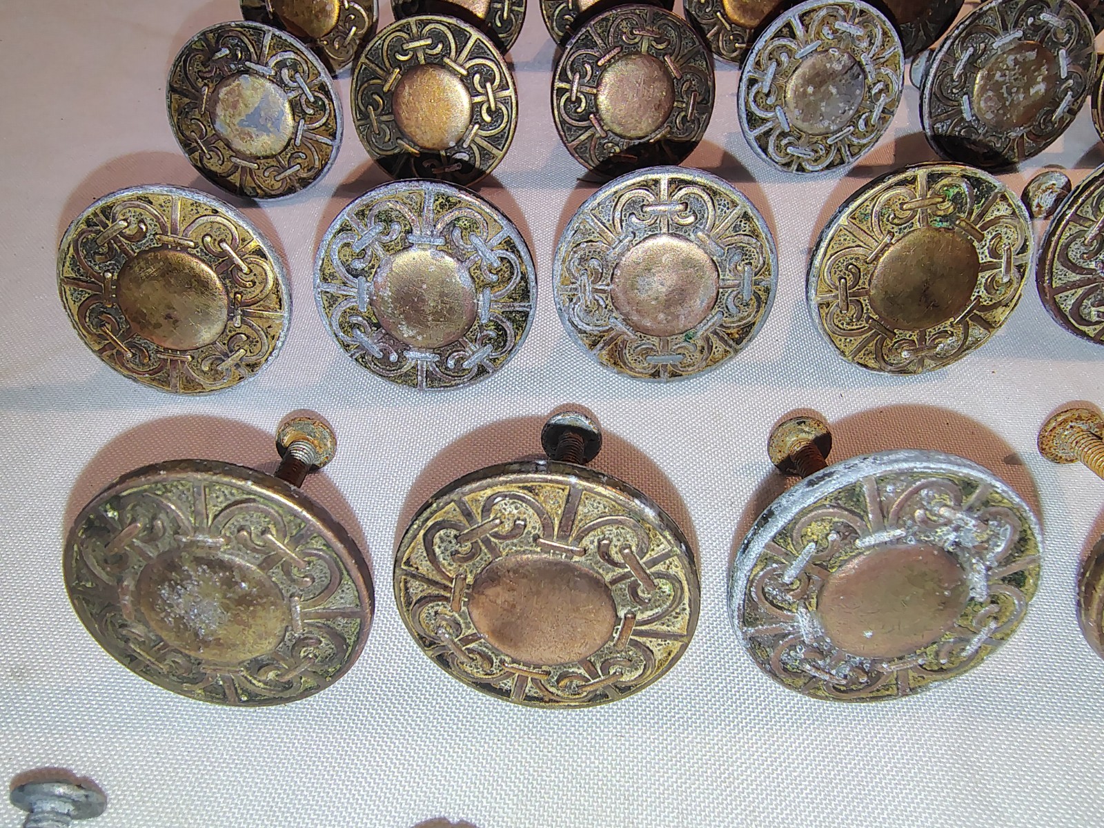 Vintage 1960s Amerock Celtic Style Renaissance Antique English Knobs Pulls
