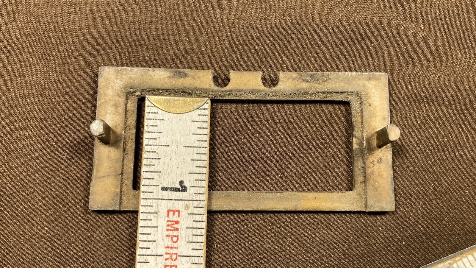 Vintage Original Index Card Drawer Label Holder Library Catalog File Index Pull