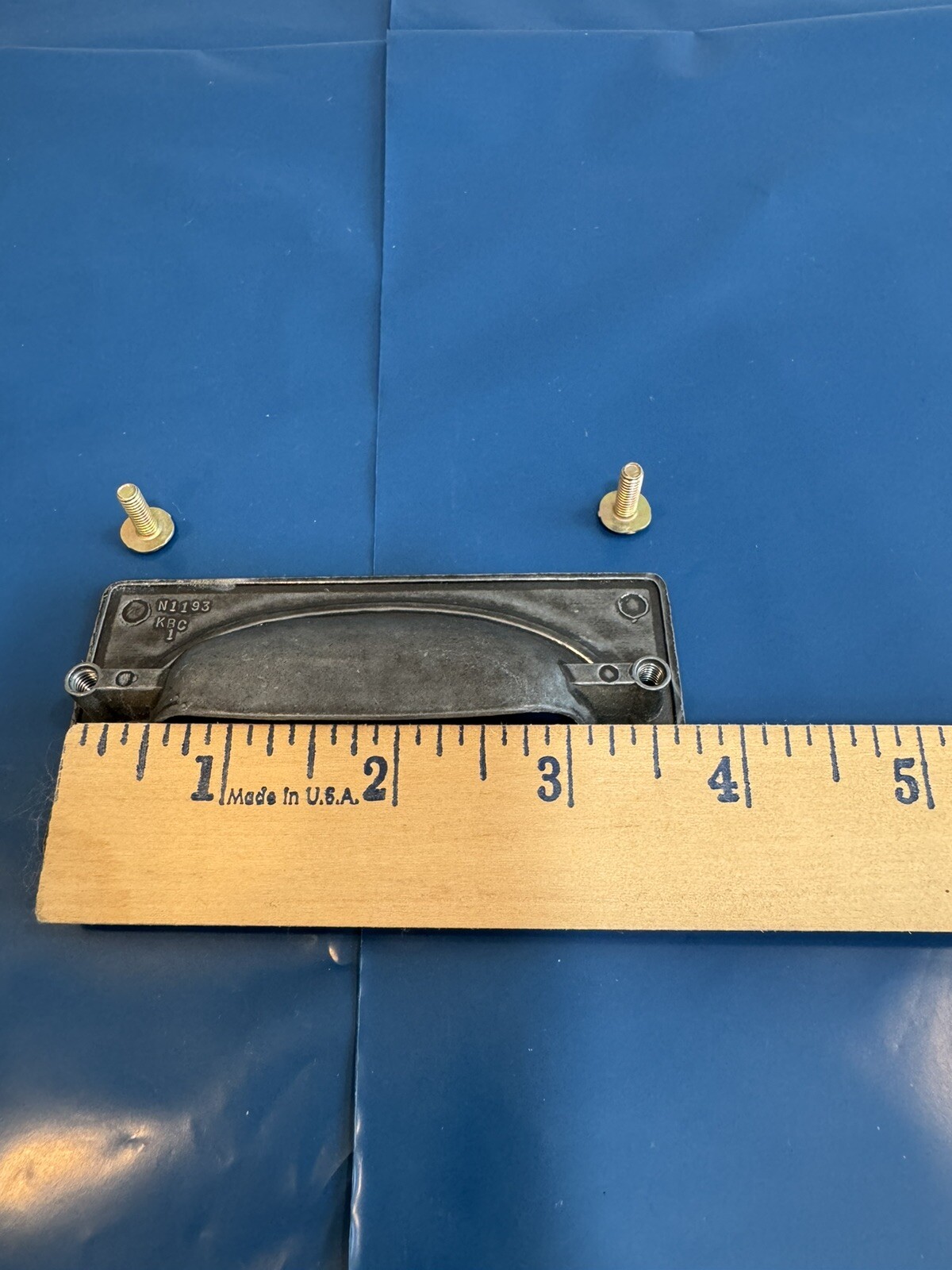 Drexel New Generation Drawer Pull Black Campaign Vintage Mid Century Hardware