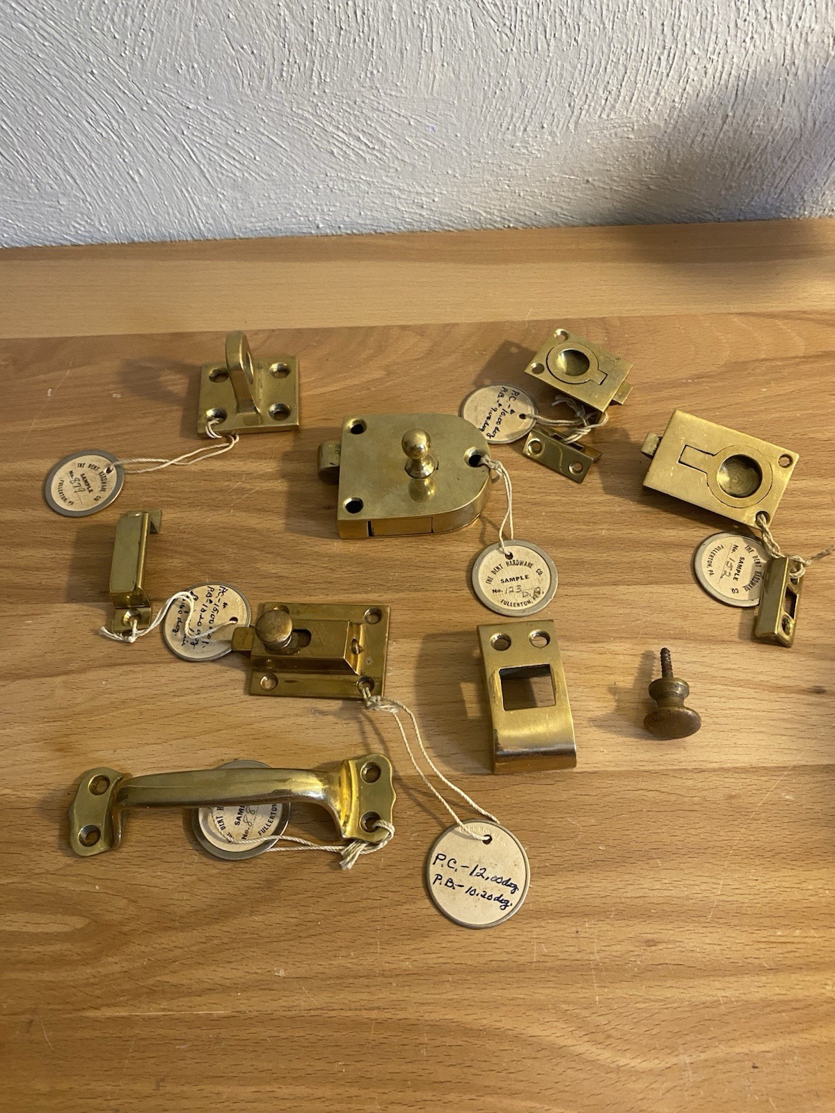 Lot Of Vintage Brass Hardware