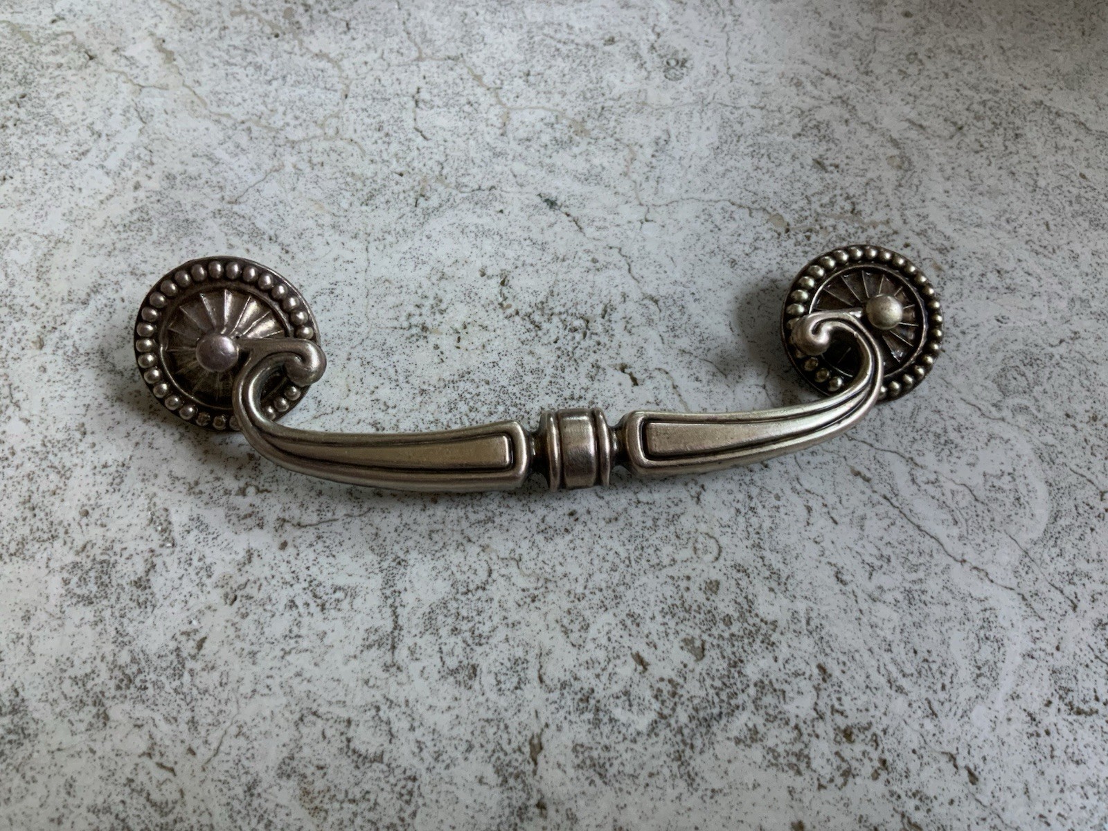 Lot of 8 Keeler Drawer Pulls Antique Brass Victorian Art Deco Drop Bails 5’’ OC