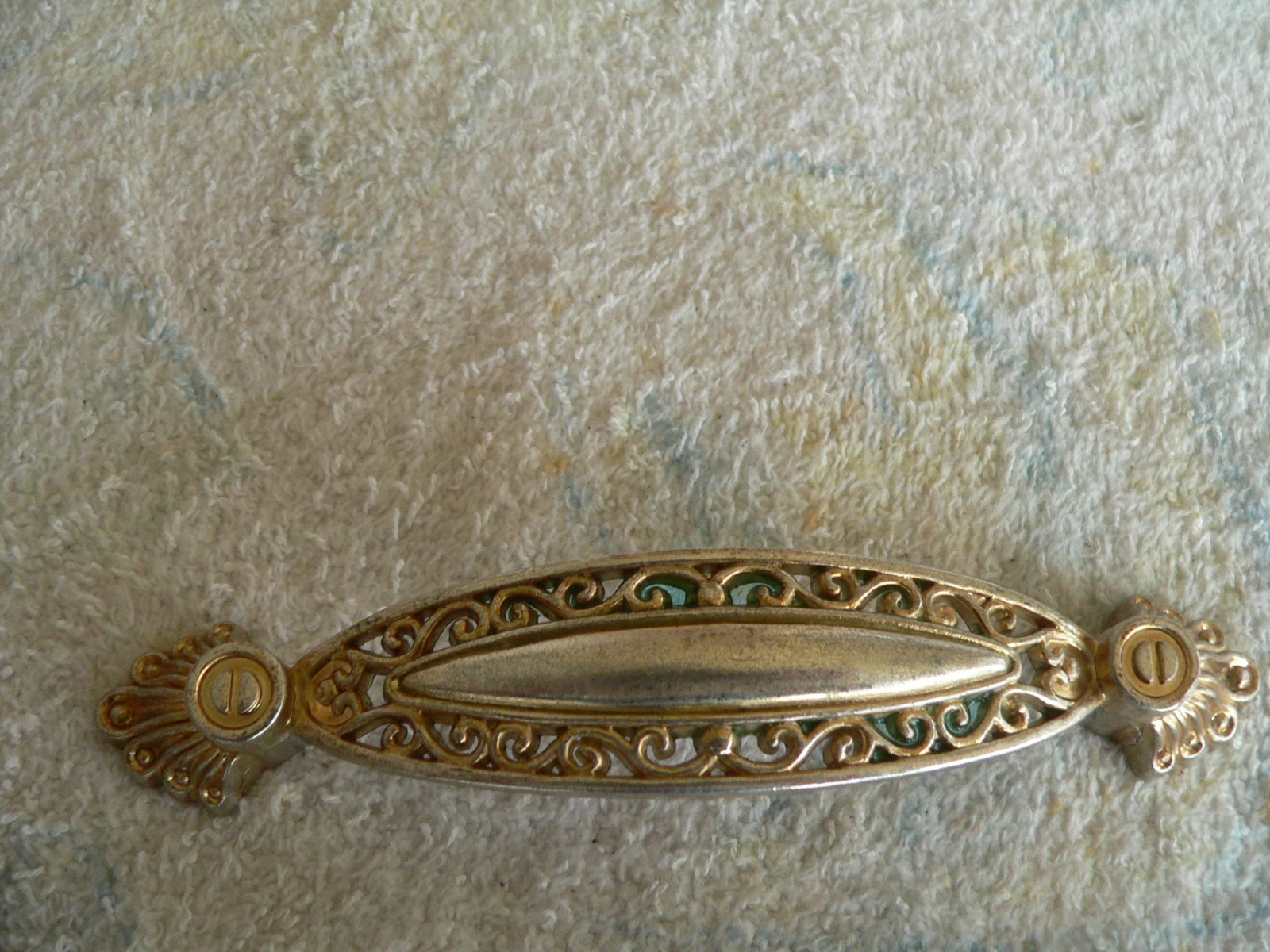 vintage art deco [1930s]? furniture pulls 6 count ornate 3.75 [3 3/4in. ] center