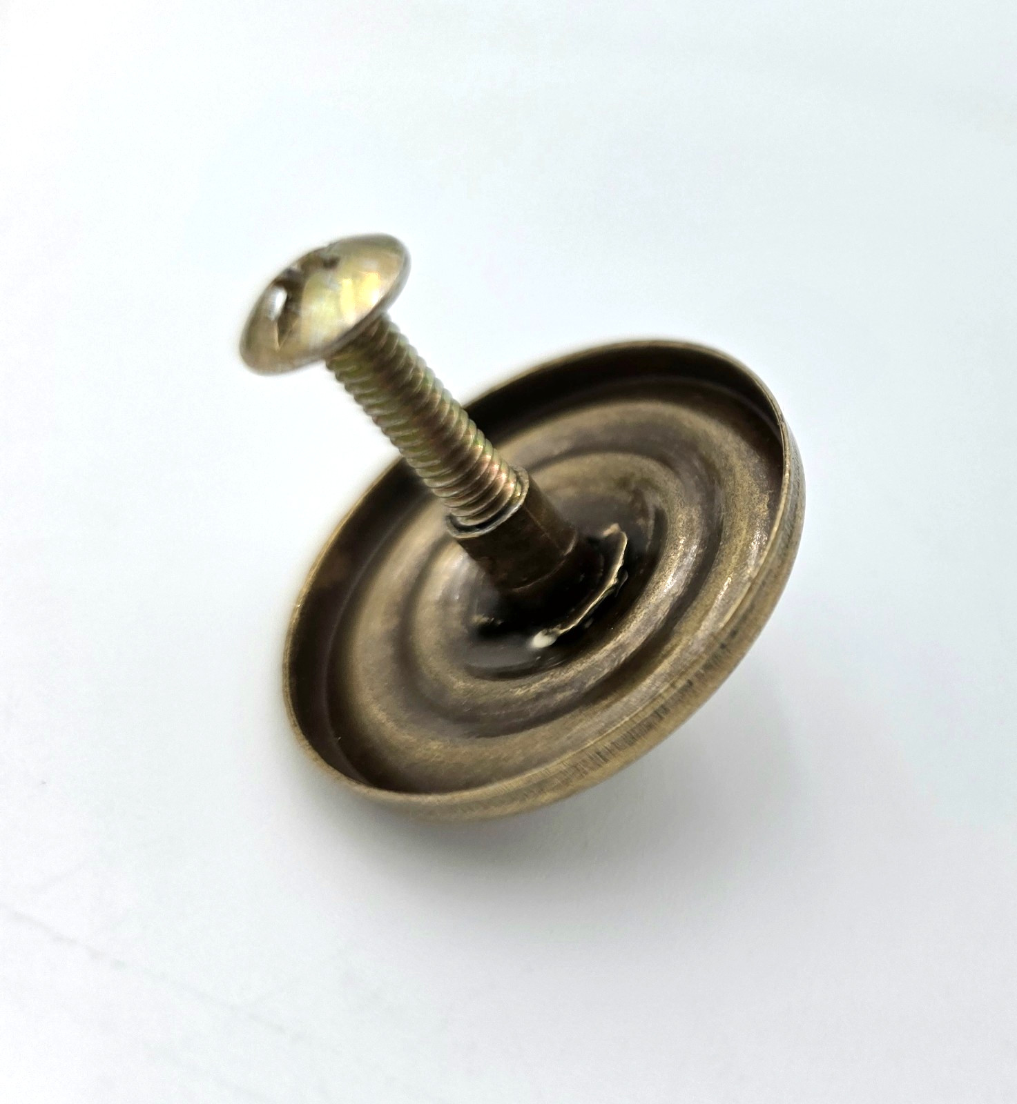 Brass Swan Neck Drawer Pull Handles Pair 3 5/8in Spacing Vintage Hardware