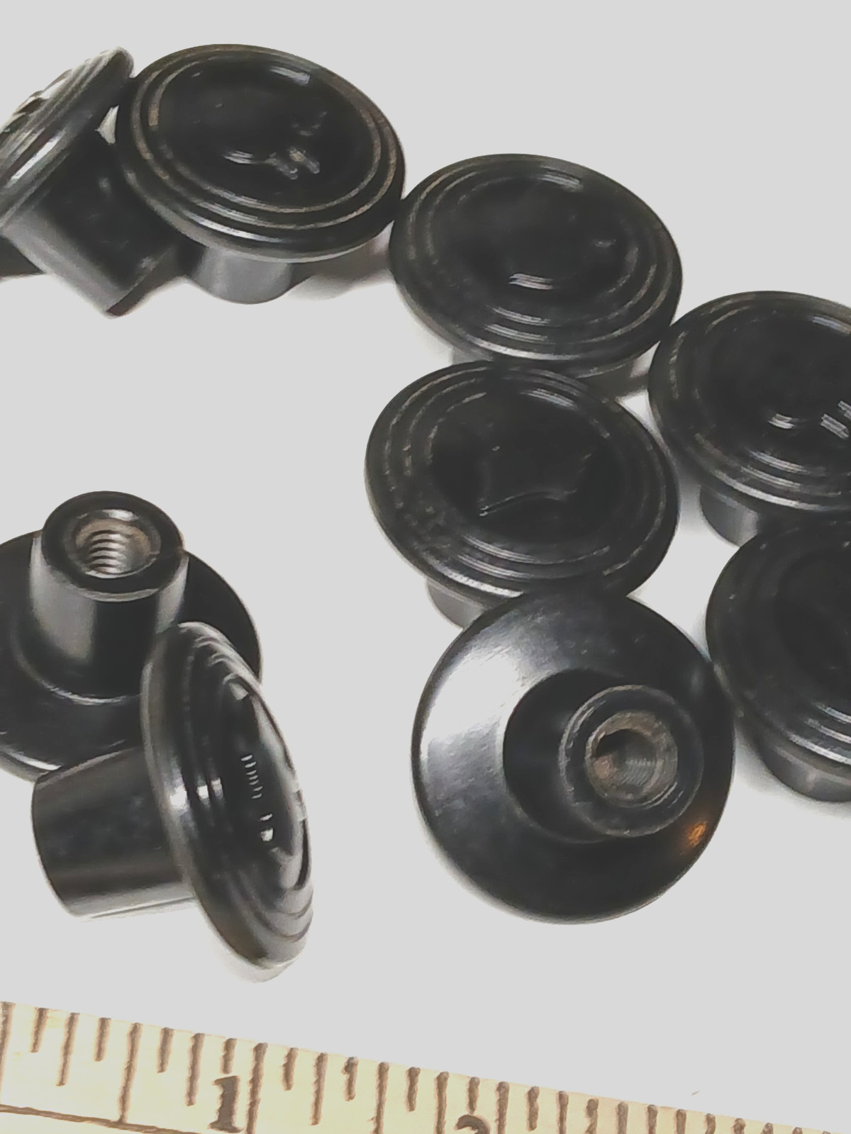 Lot of 10 Mercury Head Winged God Man 1- 1/2 inch Knob Cap Pulls