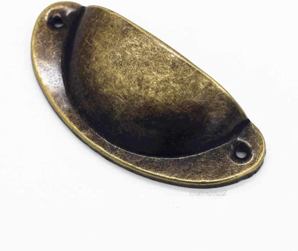 15PCS Antique Brass Iron Drawer Knobs Pulls Handles – Vintage Kitchen Cabinets F