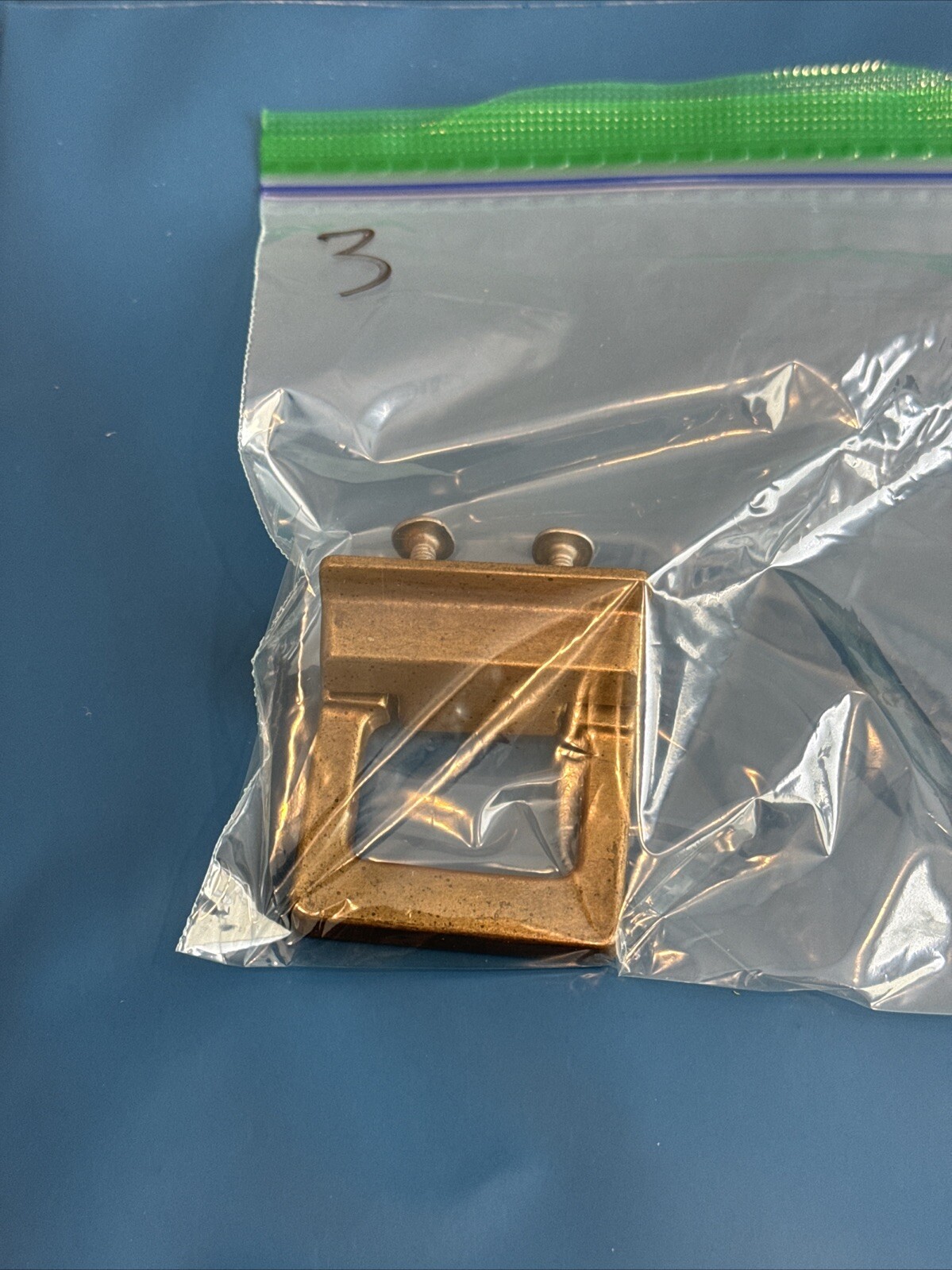 Drexel Woodbriar Drawer Pull Square Brass Vintage Bail Dresser Hardware