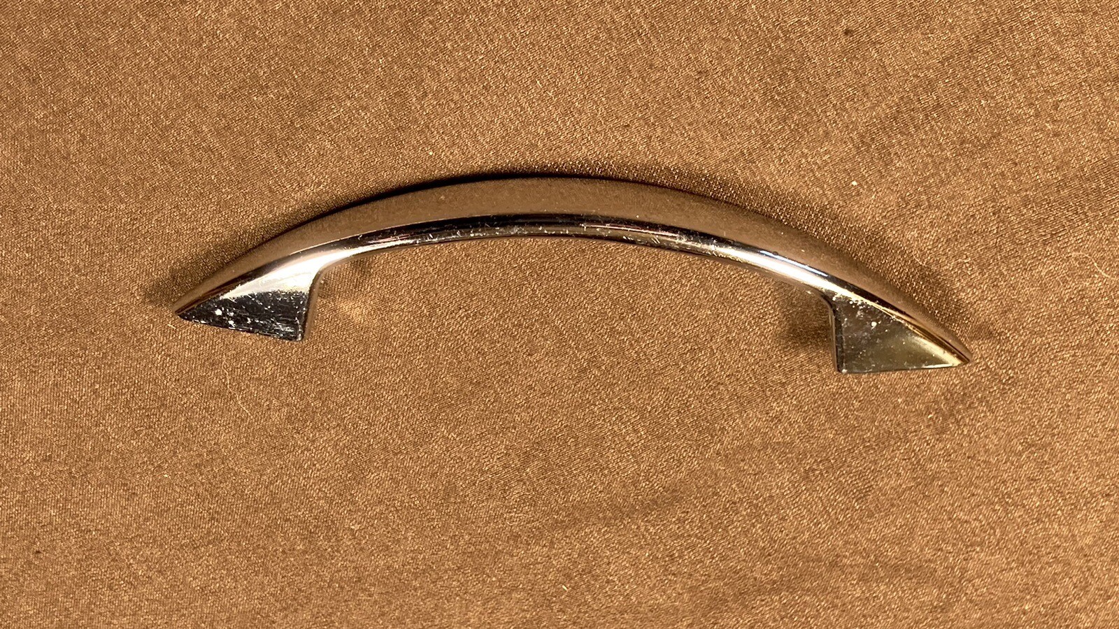 Vintage Chrome Cabinet Door Handle Drawer Pull 50s 60s 70s Mid Century Modern