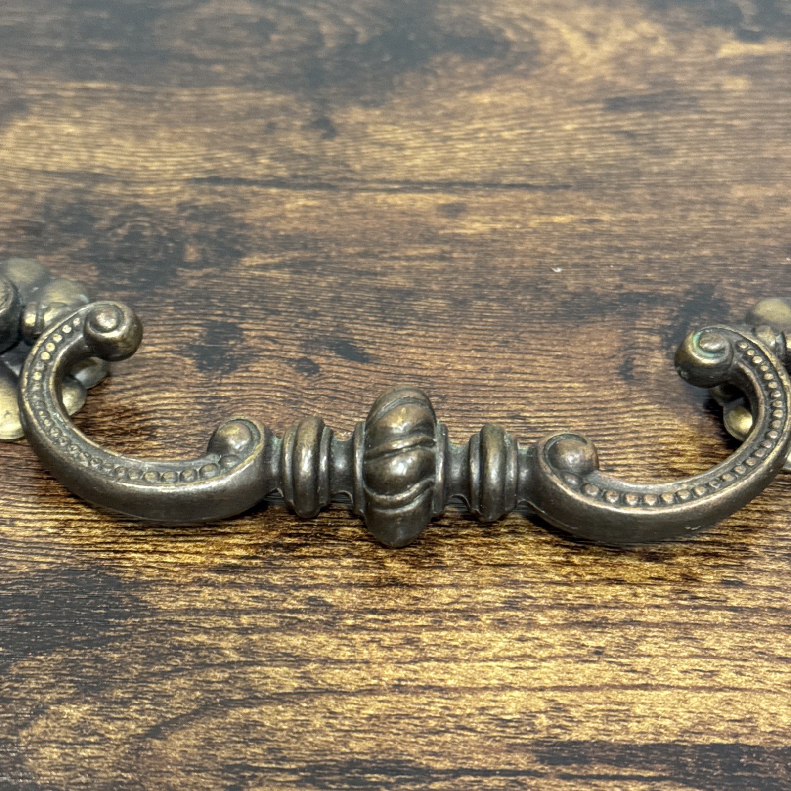 Thomasville Dresser Drawer Pull Handle Vintage Drop Bail Brass Metal Replacement