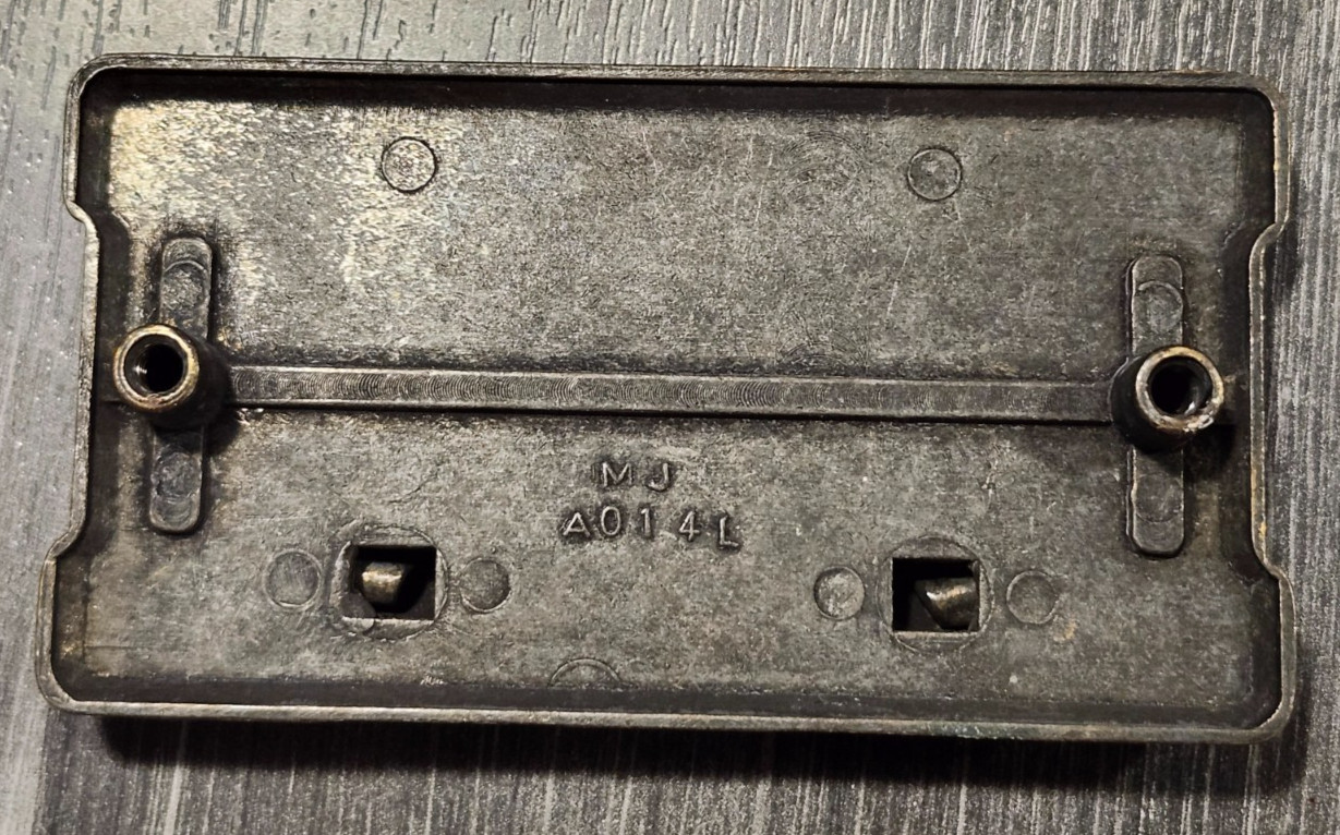 Vintage Black Metal Drop Bail Trunk Handles Drawer Pulls MJA014L 3.75×2 3″ Holes