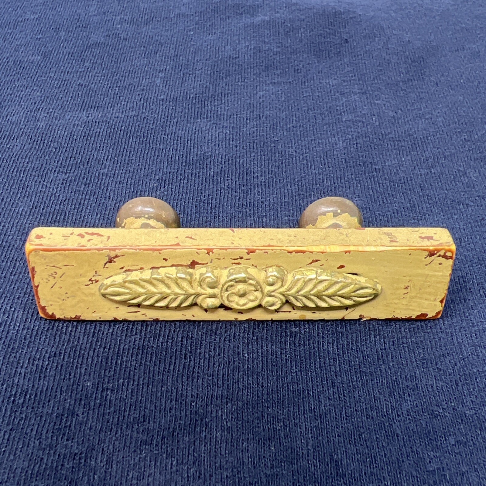 Antique Bakelite And Brass Drawer Pull