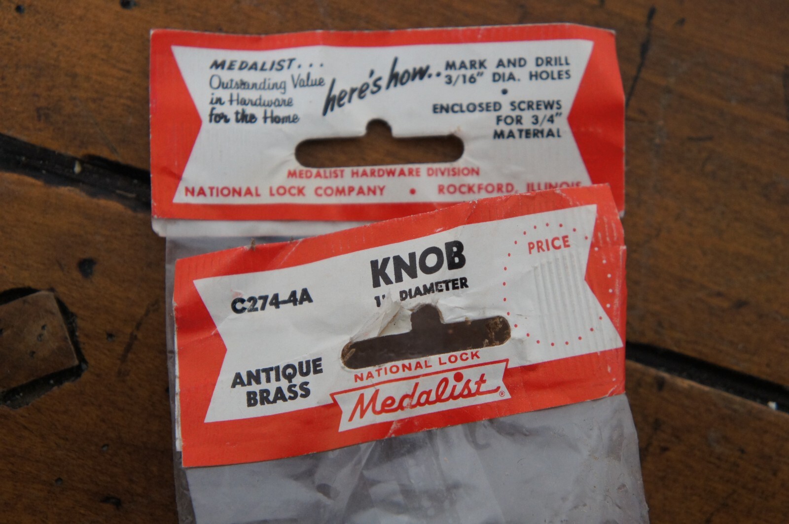 National Lock Co Medalist C274-4A Drawer Pulls Traditional Knob