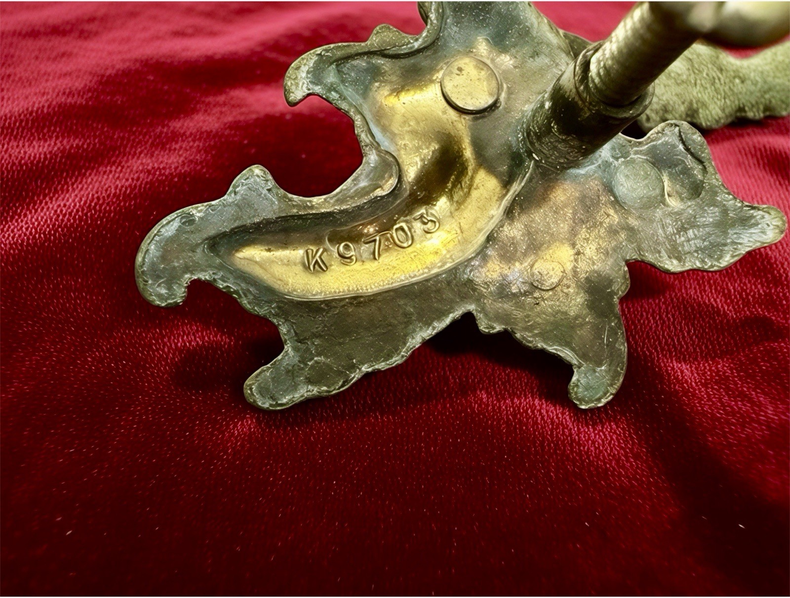 Vintage Brass Drawer Pulls Lot of 9 *Keeler Brass Co 1960s | French Provincial