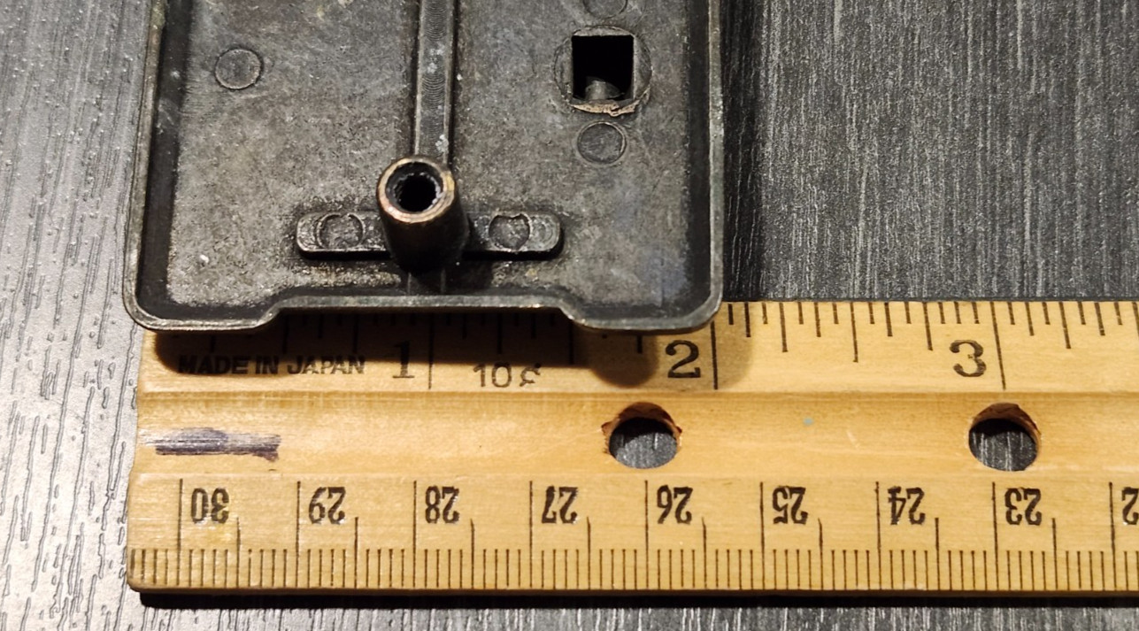 Vintage Black Metal Drop Bail Trunk Handles Drawer Pulls MJA014L 3.75×2 3″ Holes