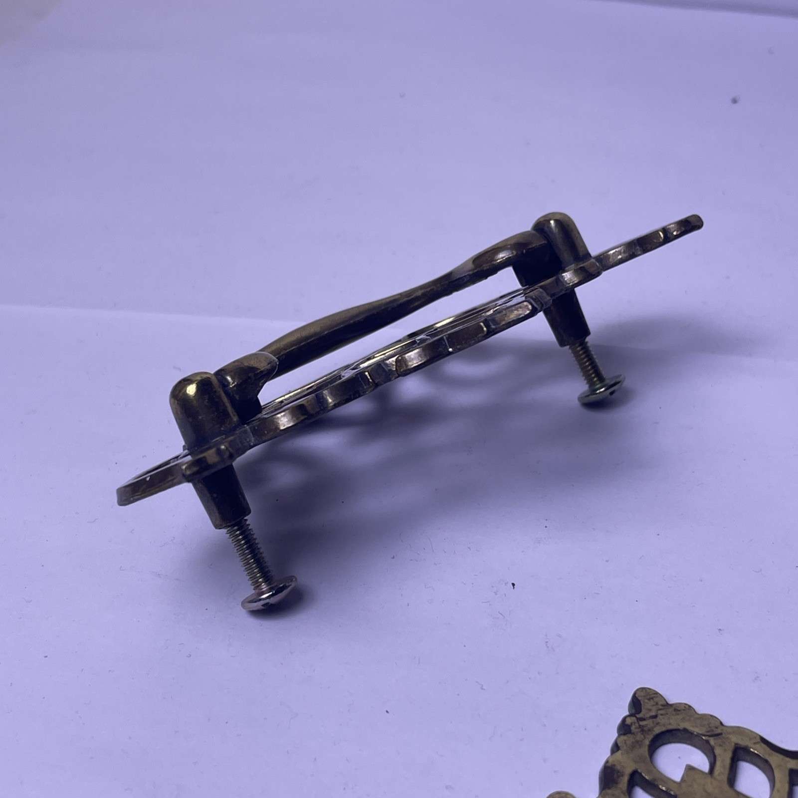 Vintage Keeler Brass Drawer Pull Drop Bail Handle Chippendale – KBC1 – Lot Of 3