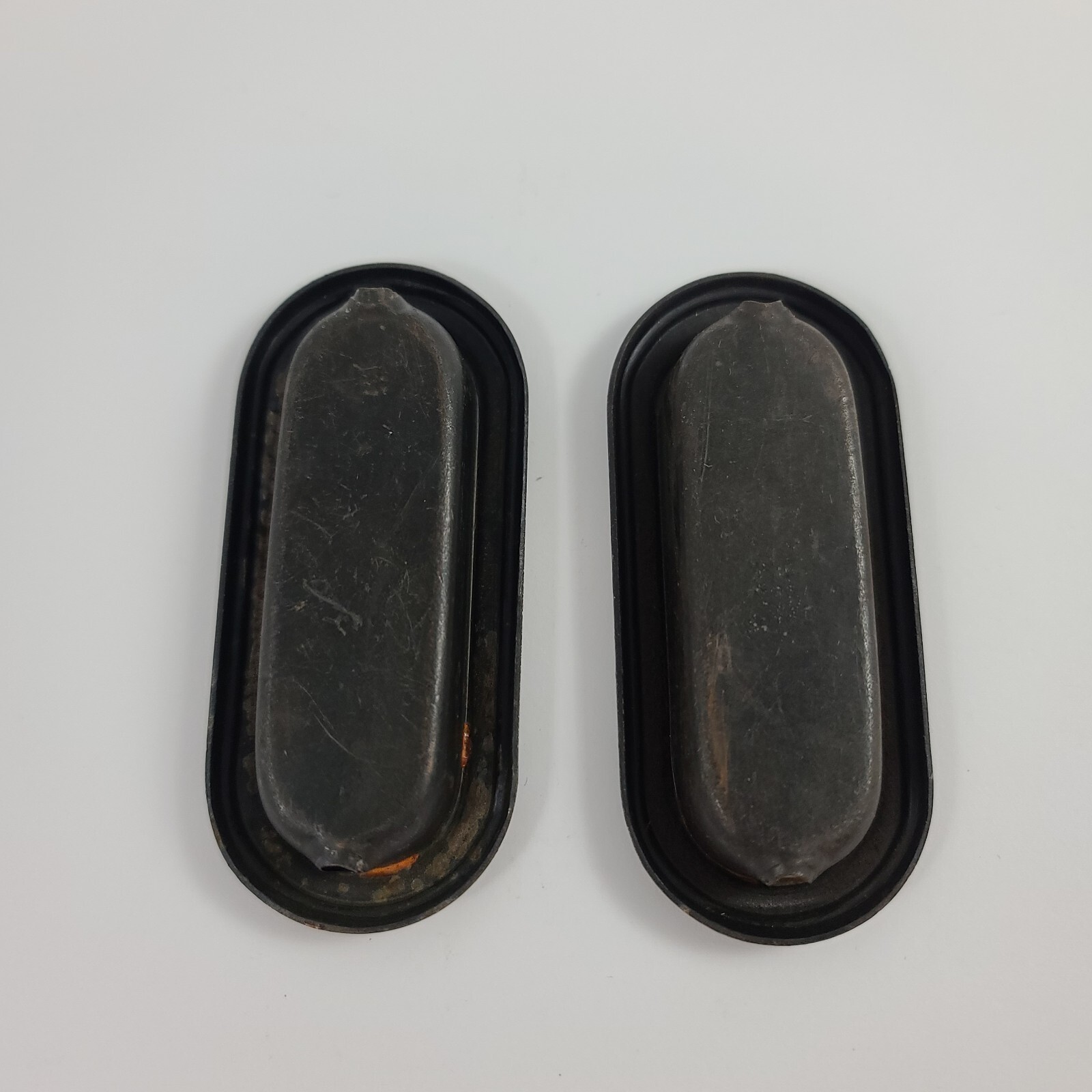Vintage 1960s Amerock Recessed Drawer Pull Pair Finger Pull 1587