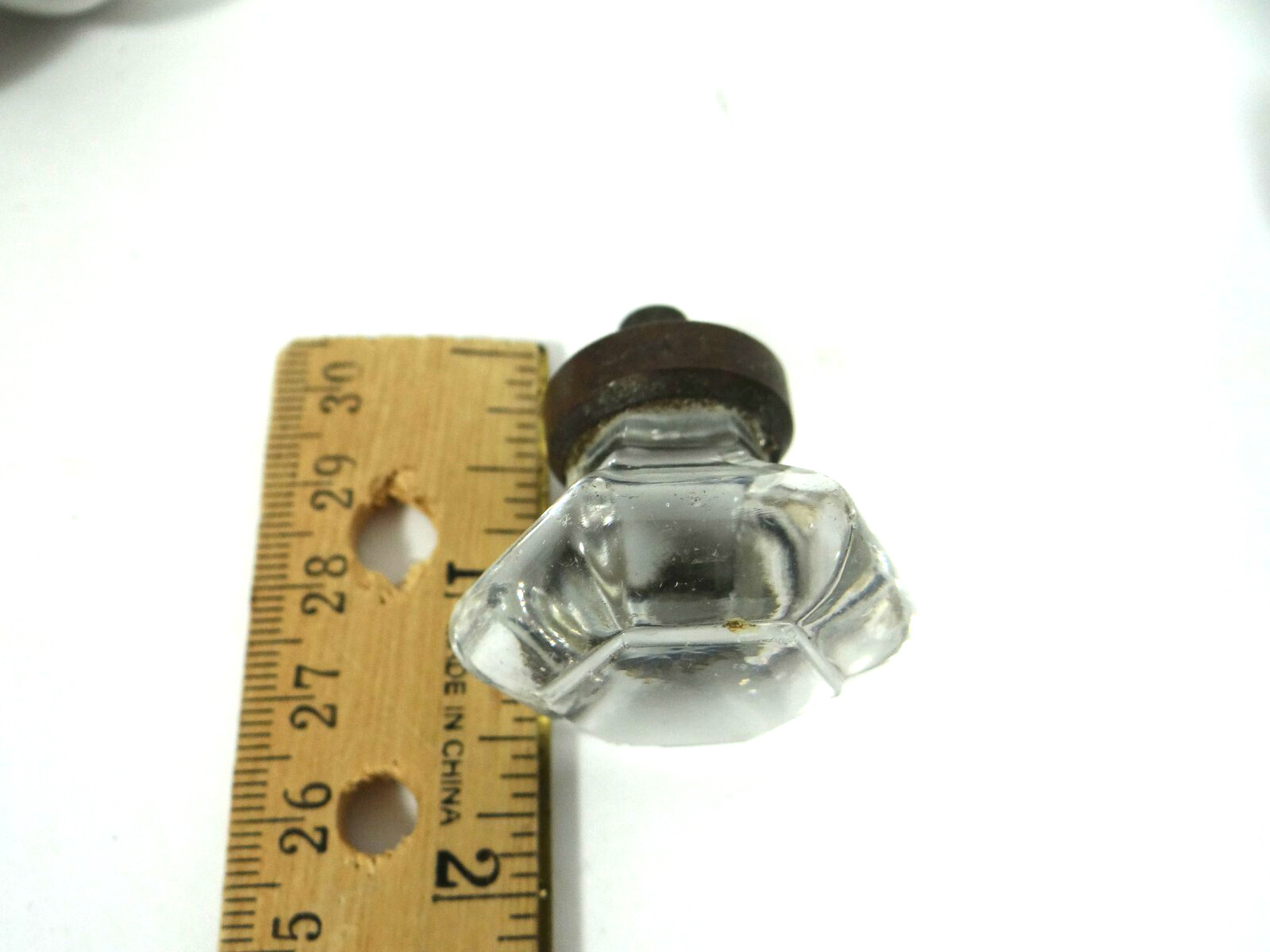 Mixed Lot Vintage Drawer Door Pulls 3 Glass 3 White Porcelain