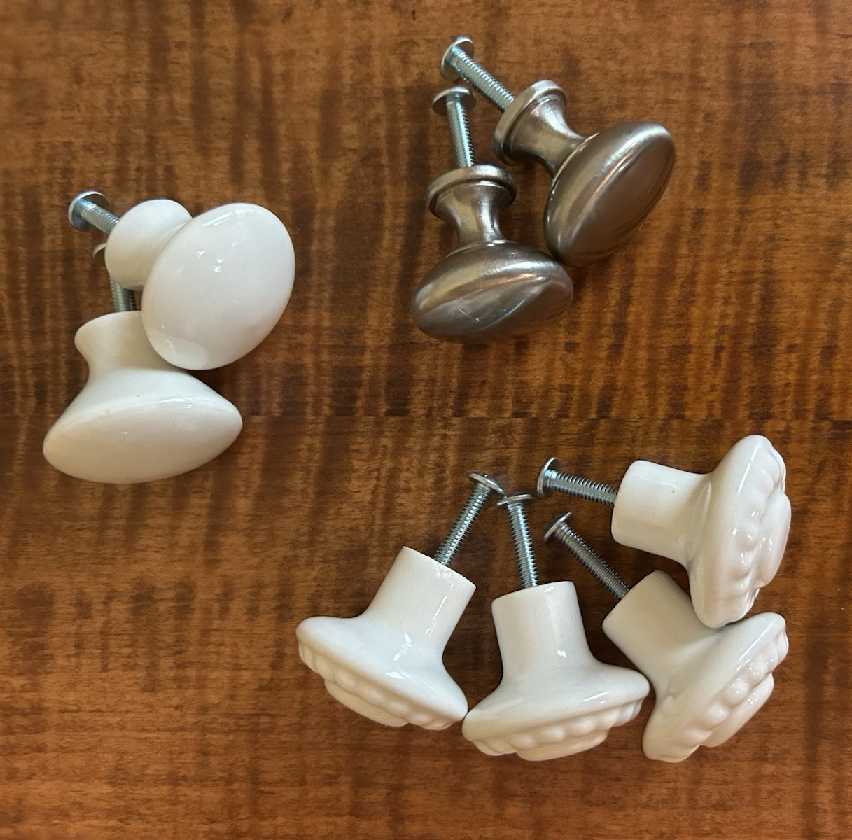 8 Drawer Pull Knobs Mixed Lot Hardware Replacement Cabinet Closet Project