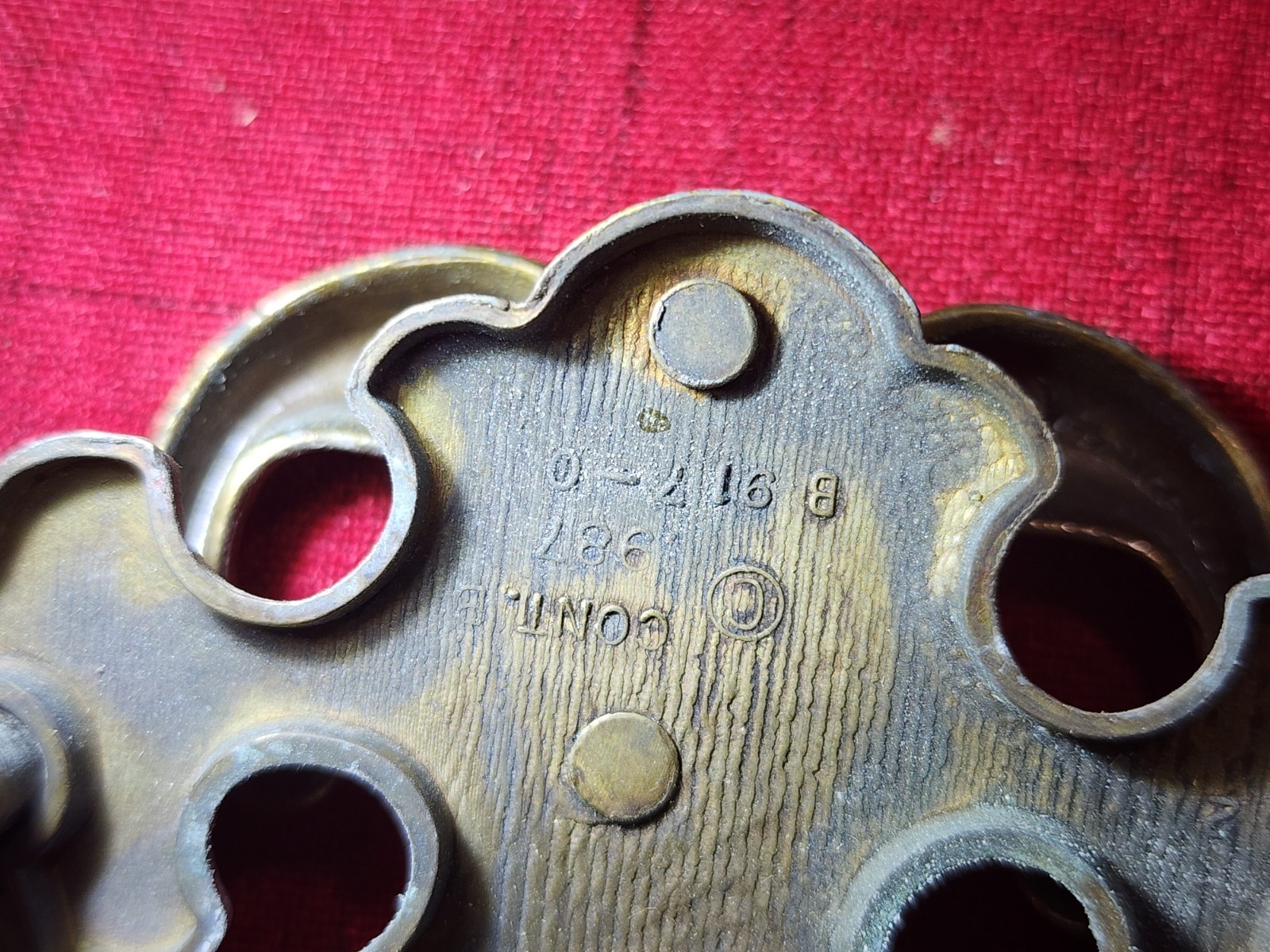 Lot of 2 Antique Vintage Brass Drawer Pulls