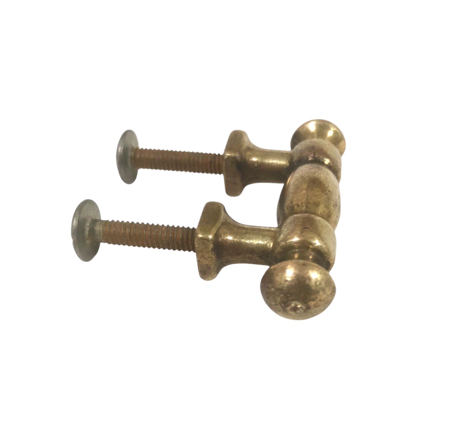 Vintage Drexel Esperanto MCM Dresser Brass Gold Door Pulls Set Of 2 W/ Screws