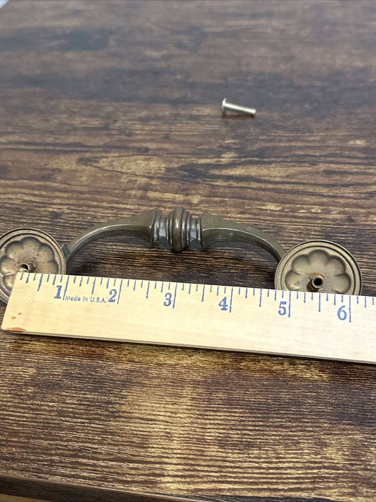 Drexel Esperanto Drawer Pull Tall Dresser Brass Vintage Drop Bail MCM Handle