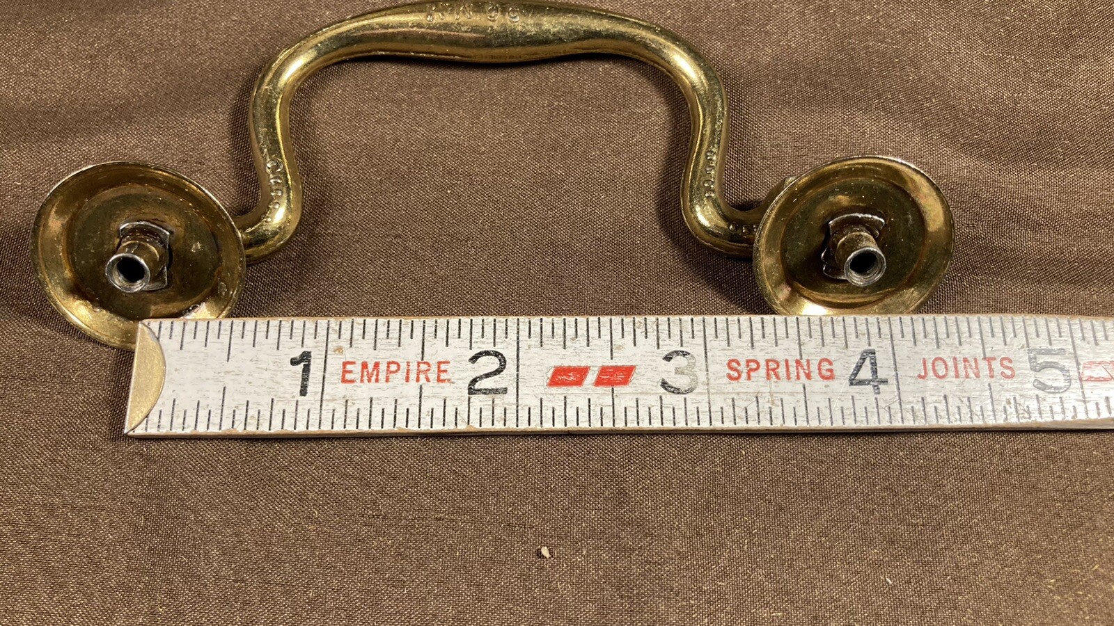 2 Keeler Brass Co. Bail Pull for Vtg Antique Dresser Furniture 3 3/4″ Centers