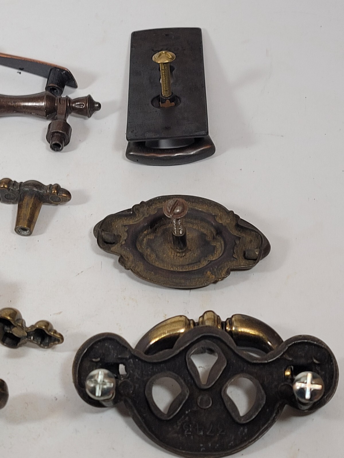 Mixed Lot Dresser Furniture Metal Wood Ceramic Drawer Handles Knobs Vintage