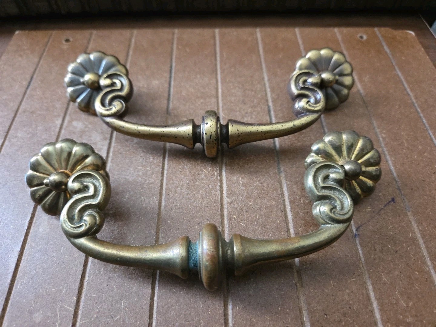 Antique Brass 5″cc Brass Drop Cabinet Bail Pull furniture cabinets drawers-pair