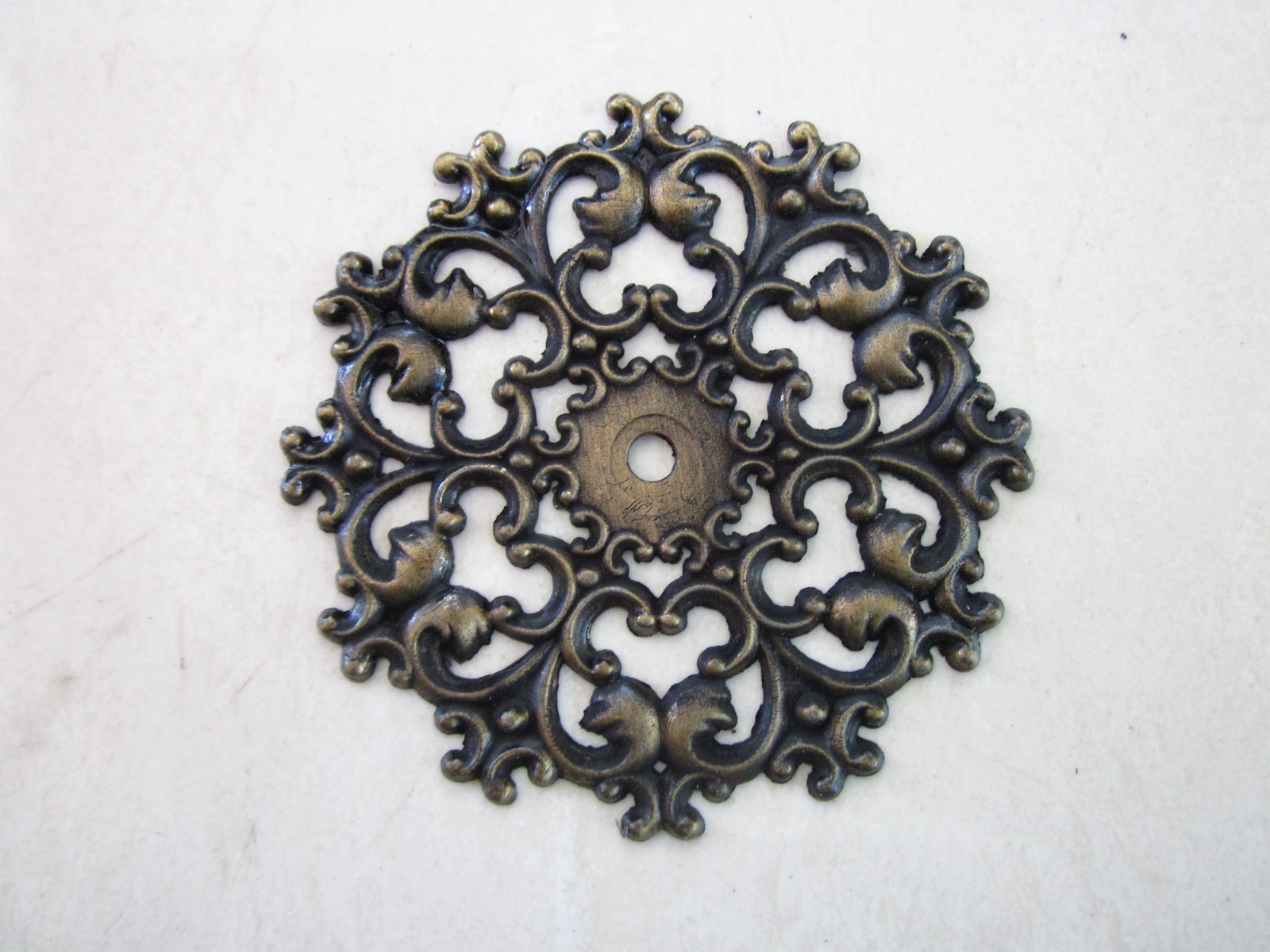 4 Cabinet Knob Back Plate Hardware Furniture Pull Back Plate JAPAN Bonze-Brass