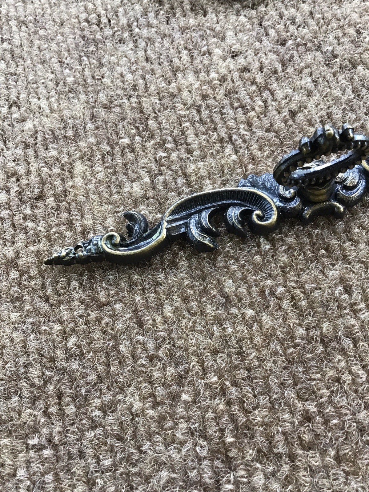 14 NOS VTG French Provincial Allison Japan 875 Ring Drawer Pull Handle Backplate