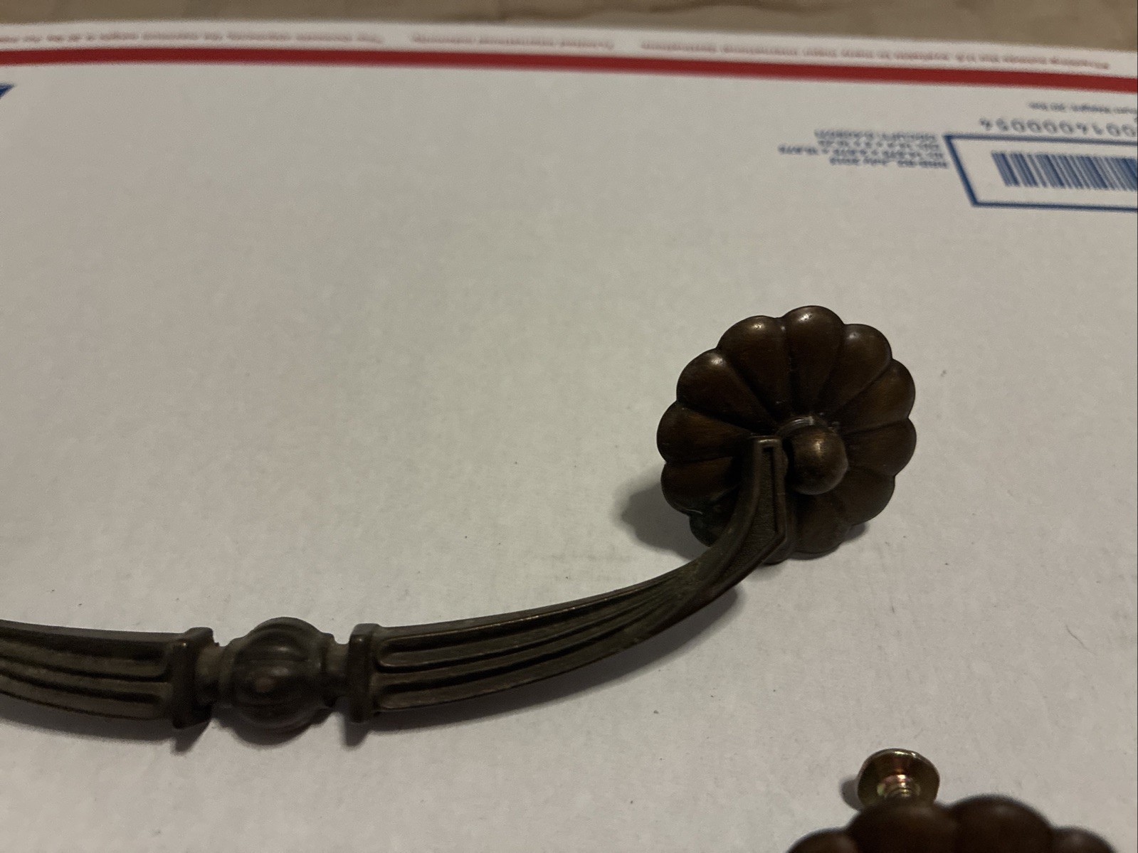 3pcsDrexel Esperanto Drawer Pull Tall Dresser Brass Vintage Drop Bail MCM Handle