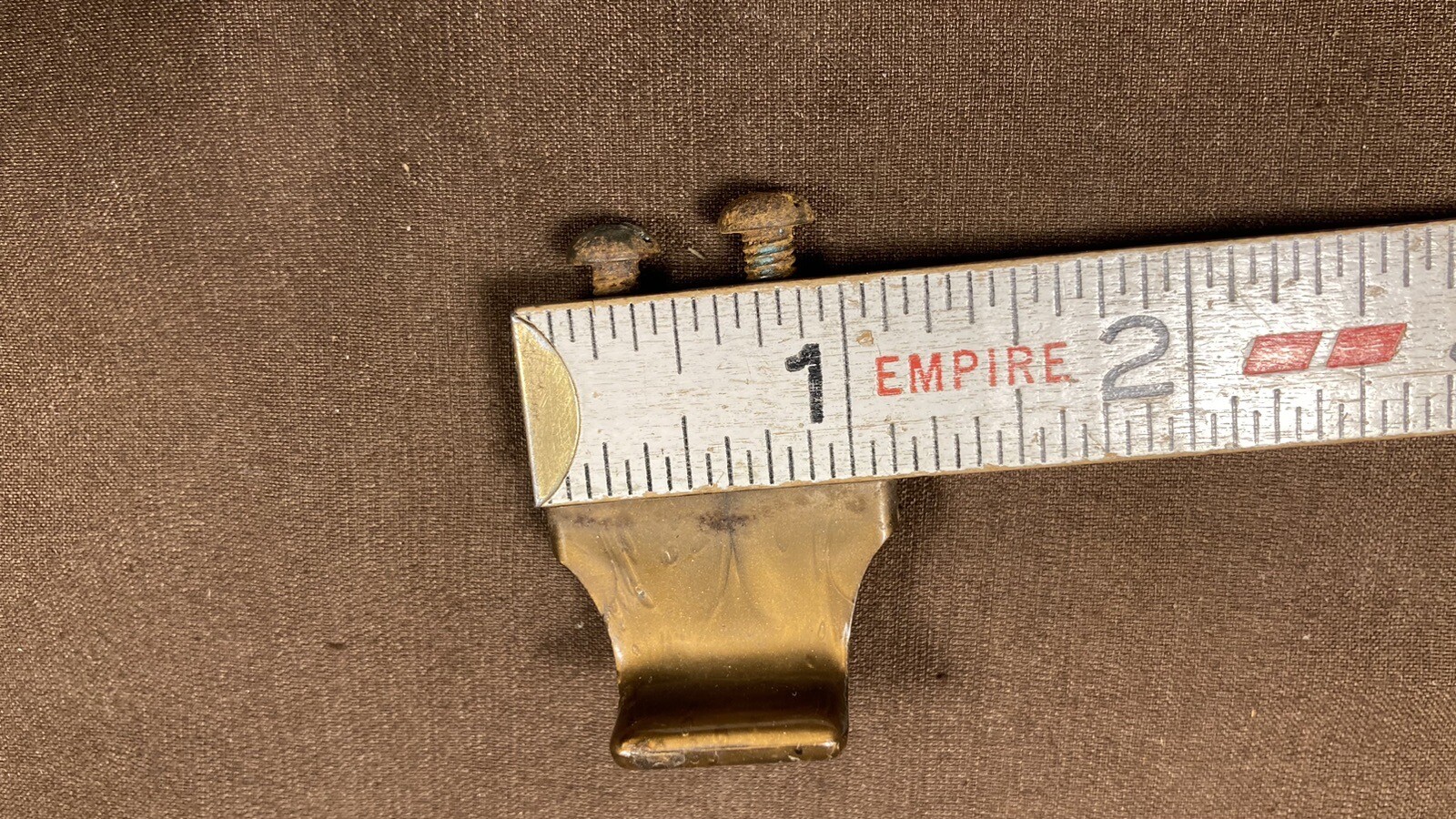 Vintage Original Index Card Drawer Label Holder Library Catalog File Index Pull
