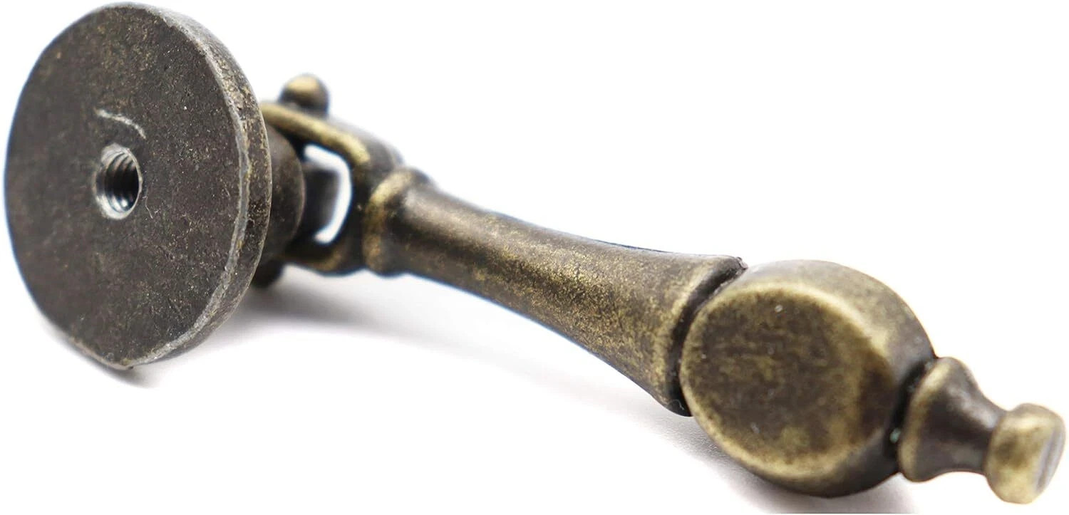 10-Pack Antique Vintage Tear Drop Pulls with Pendant for Dresser Drawer Cabniet