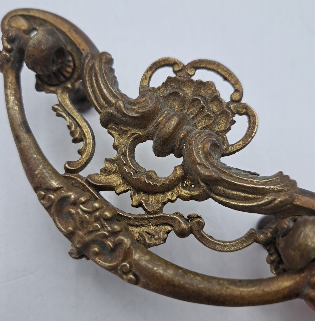 Drop Bail Pulls Drawer Hardware Cabinet Cupboard Handles Ornate Victorian