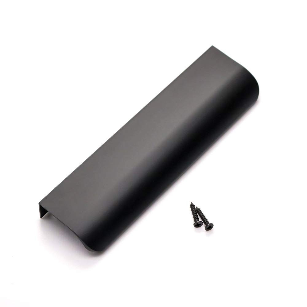 Goldenwarm 10 Pack Black Cabinet Handles 5 Inch Finger Pulls For Cabinets Black