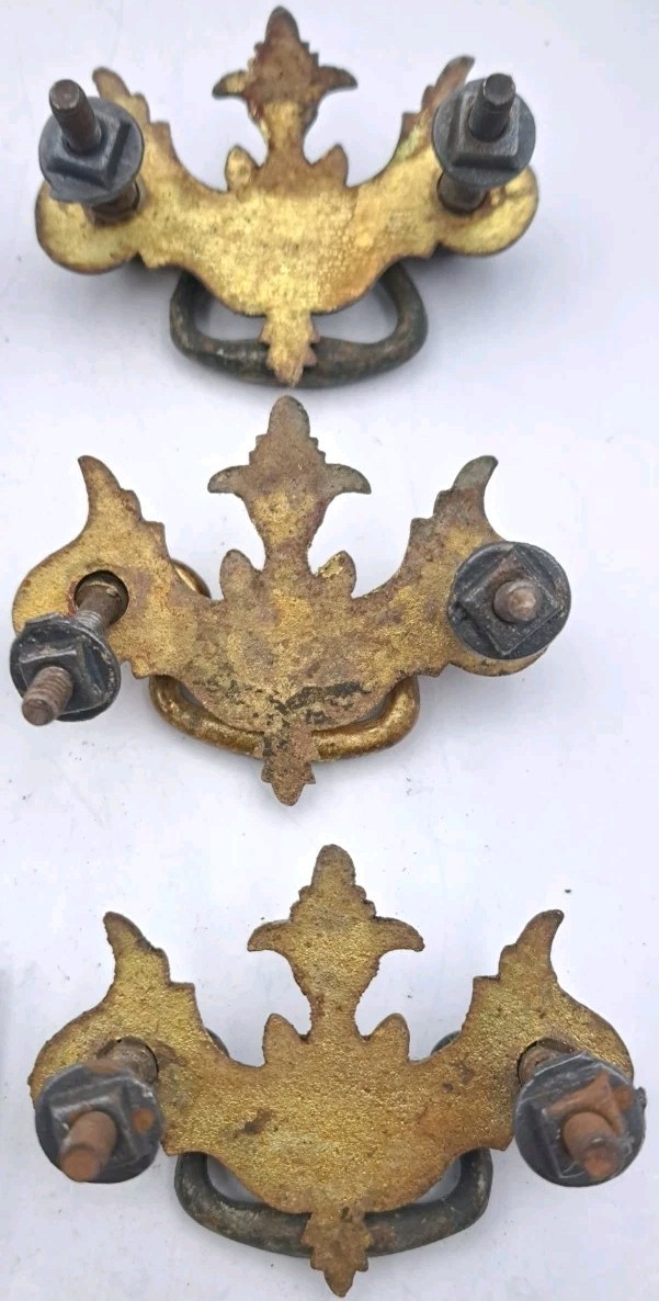 Antique/Vintage Handles Hardware Lot Furniture Drawer Pulls Handles Metal Brass