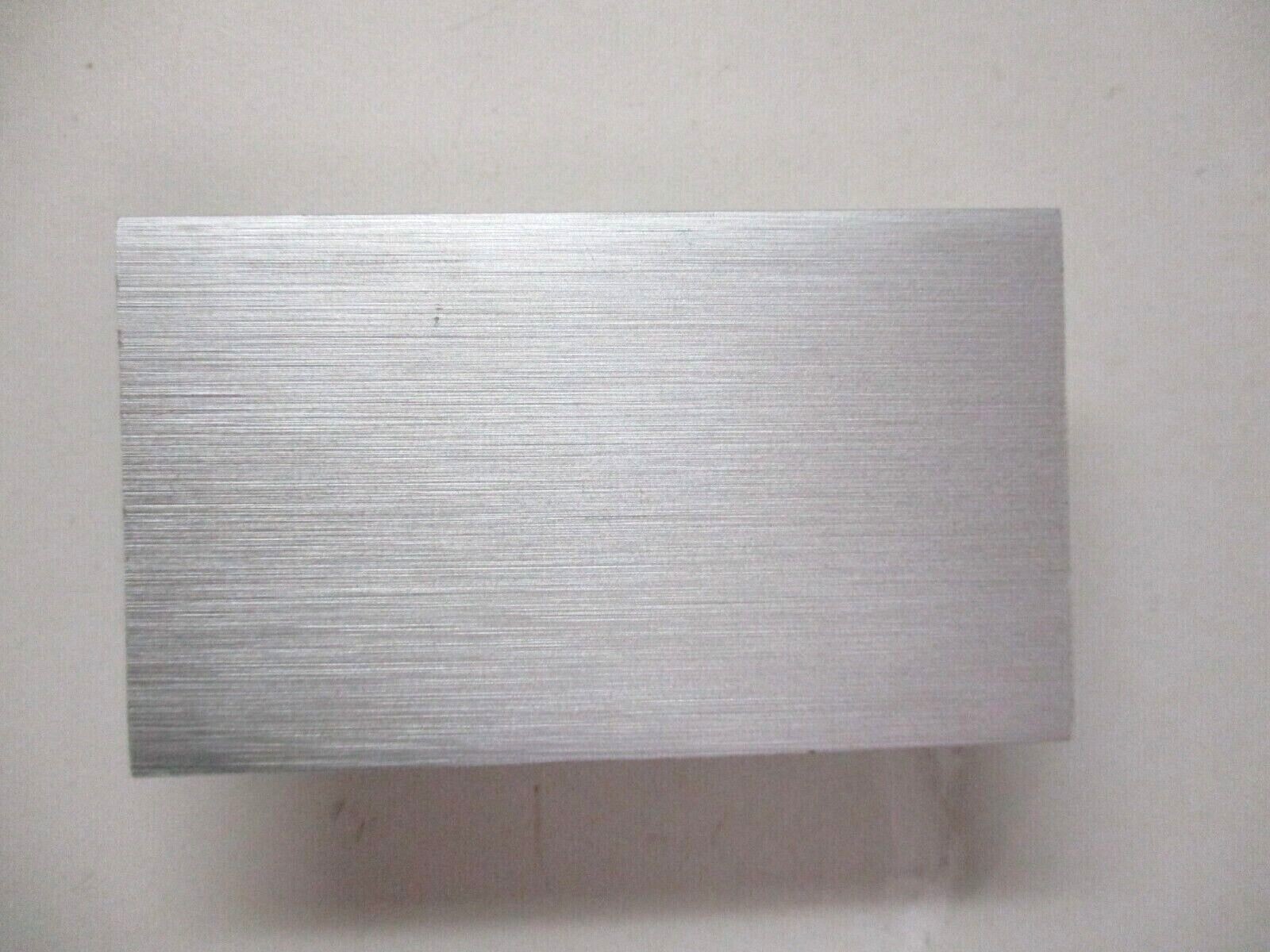 Industrial T Profile Brushed Aluminum Drawer Pull Handle 2-1/2 inch Centers MCM