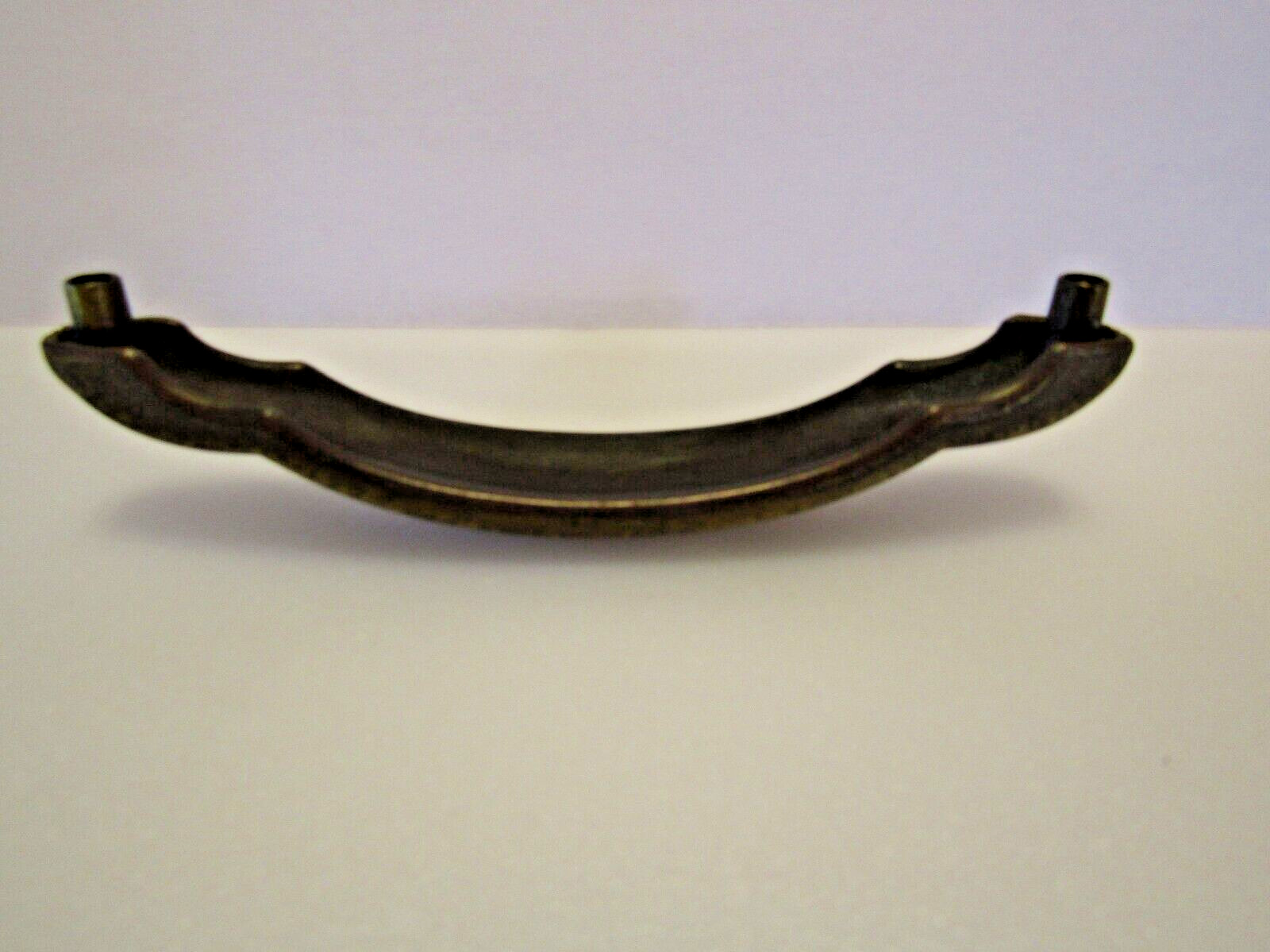 Vintage Ribbed Drawer Pulls Grooved Arched Keeler Brass Cabinet Door Handles