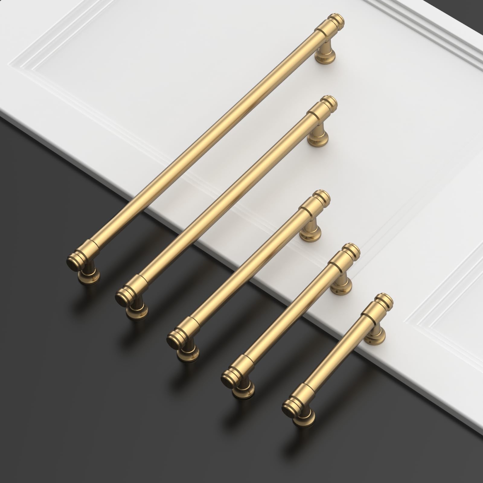 Asidrama 10 Pack 7.5 Inch192Mm Champagne Bronze Cabinet Pulls Kitchen Cabinet