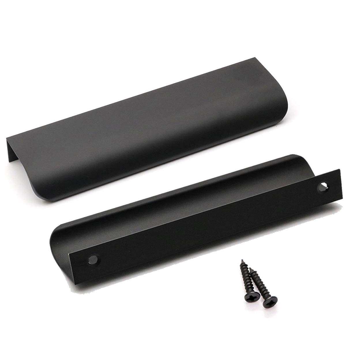 Goldenwarm 10 Pack Black Cabinet Handles 5 Inch Finger Pulls For Cabinets Black