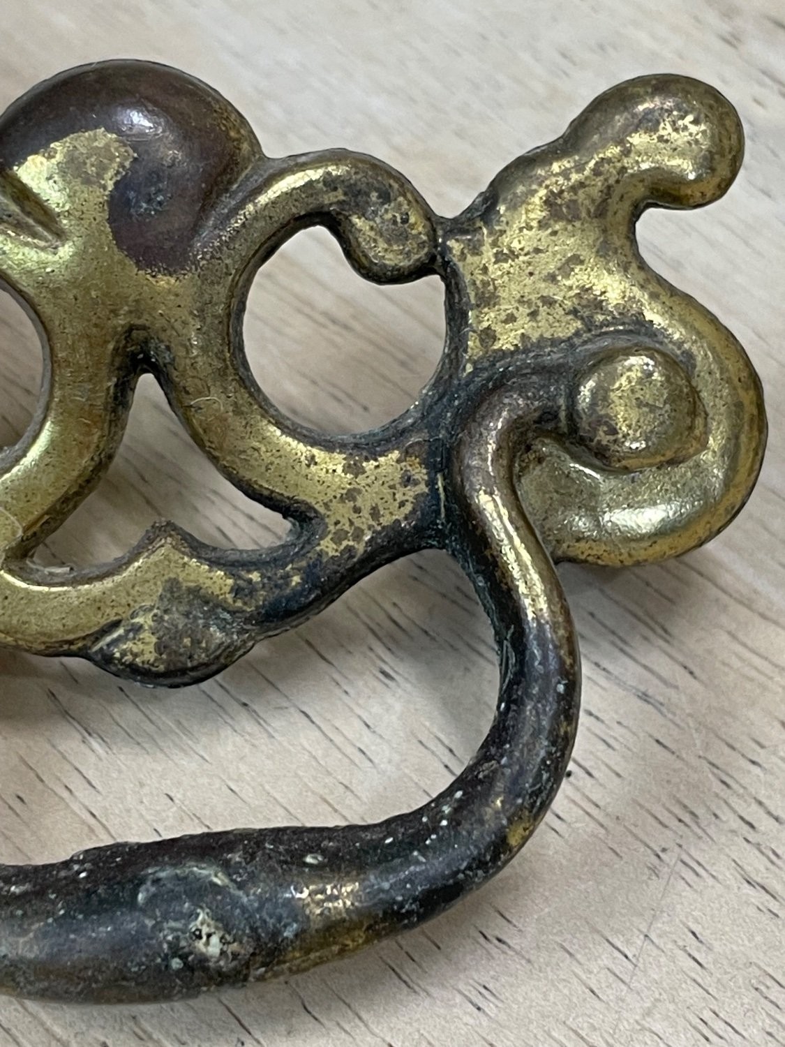 Vintage Keeler Brass Co 42094 Kbc 3 Chippendale Drawer Pulls Set of 4 Center