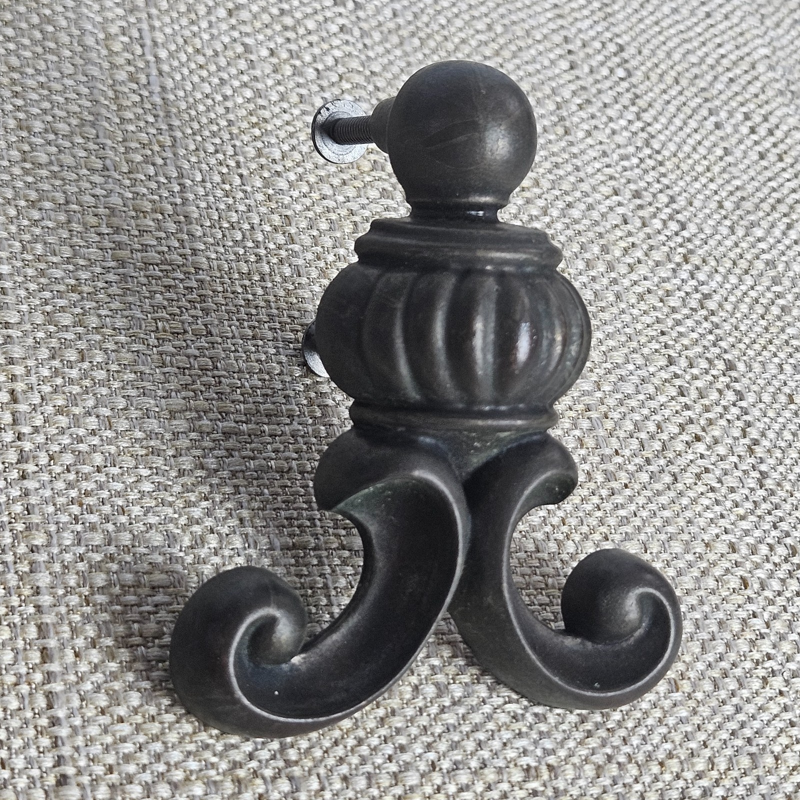 Ornate Drawer Pull Handles Set 6 Antique Bronze Tone Cabinet Hardware Scroll