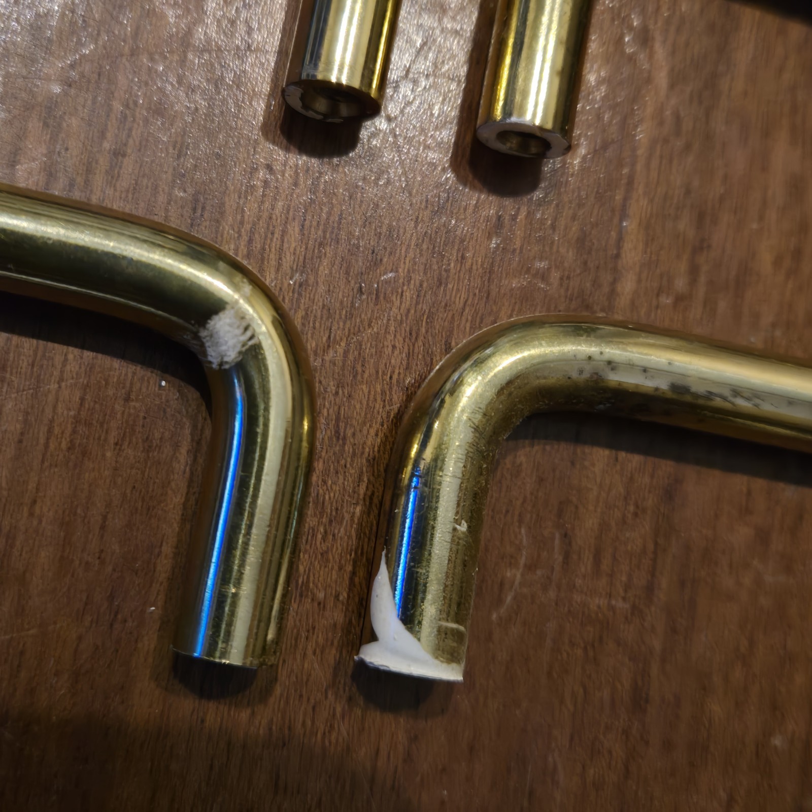 Lot of 20 Solid Polished Brass 3 Inch Drawer Pulls with Screws