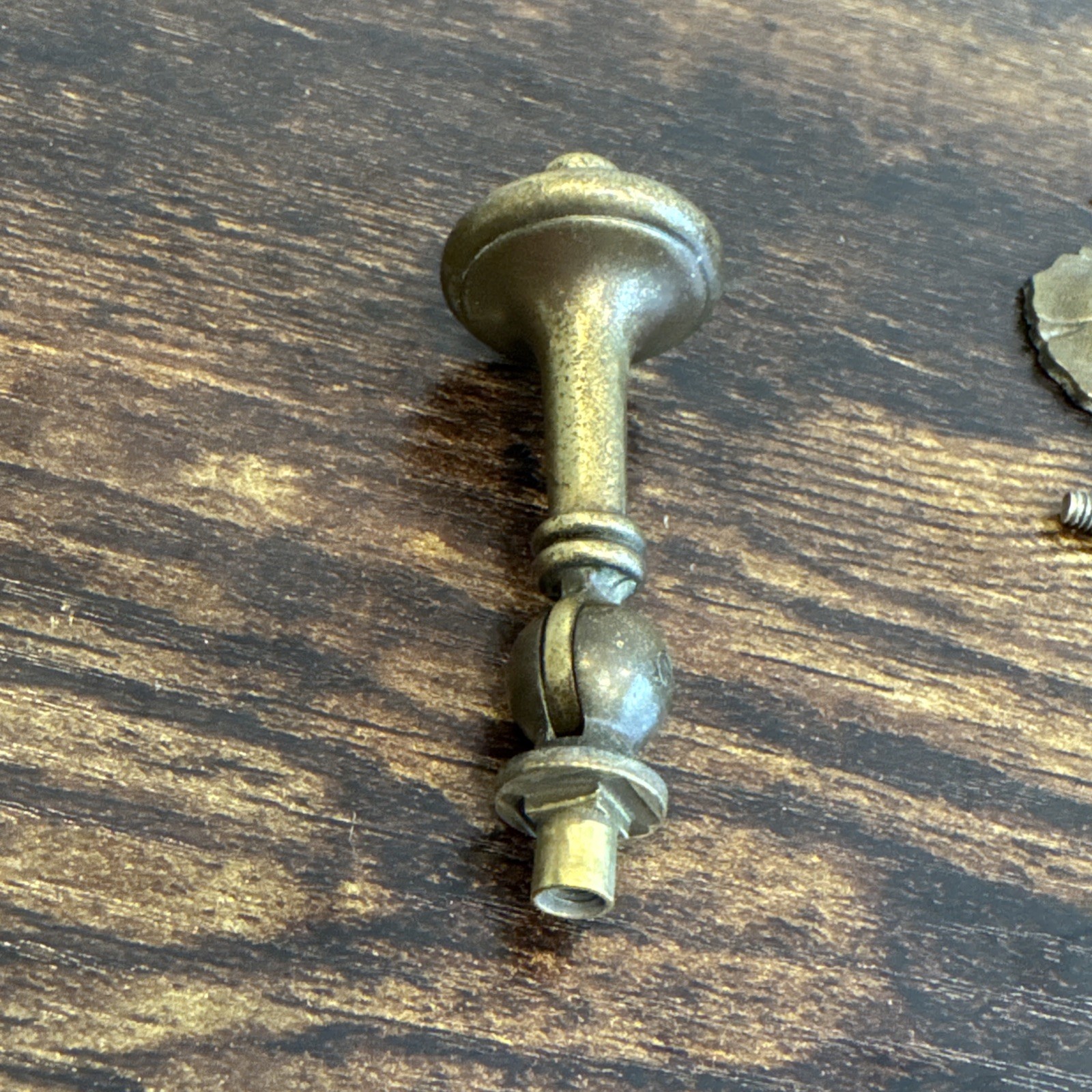 Drexel Esperanto Drawer Pull Teardrop Brass Dresser Handle Backplate Vintage MCM